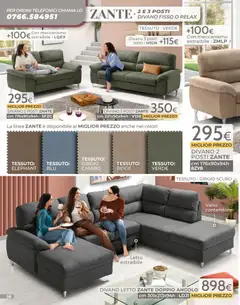 Anteprima del volantino Mondo Convenienza Pocket Gennaio catalogo valido a partire dal 04.01.2026 | Pagina: 56 | Prodotti: Divano letto, Contenitore, Letto, Divano