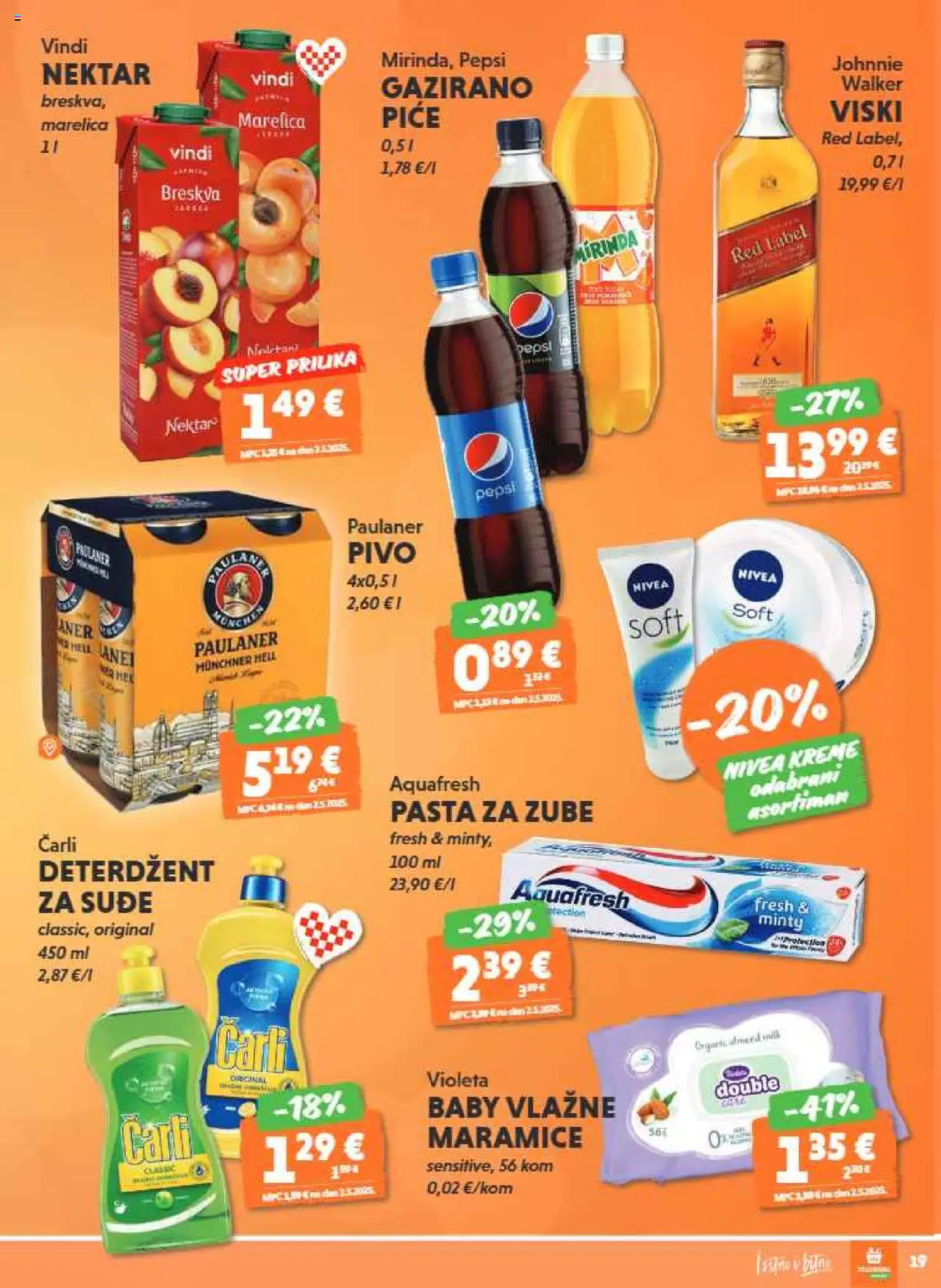Studenac katalog | vrijedi od 22.10.2025 | Stranica: 19 | Proizvodi: Pasta za zube, Viski, Breskva, Violeta