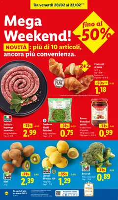 Anteprima del volantino Salsiccia luganega arrotolata, 500 g confezione valido a partire dal 16.02.2026 | Pagina: 53