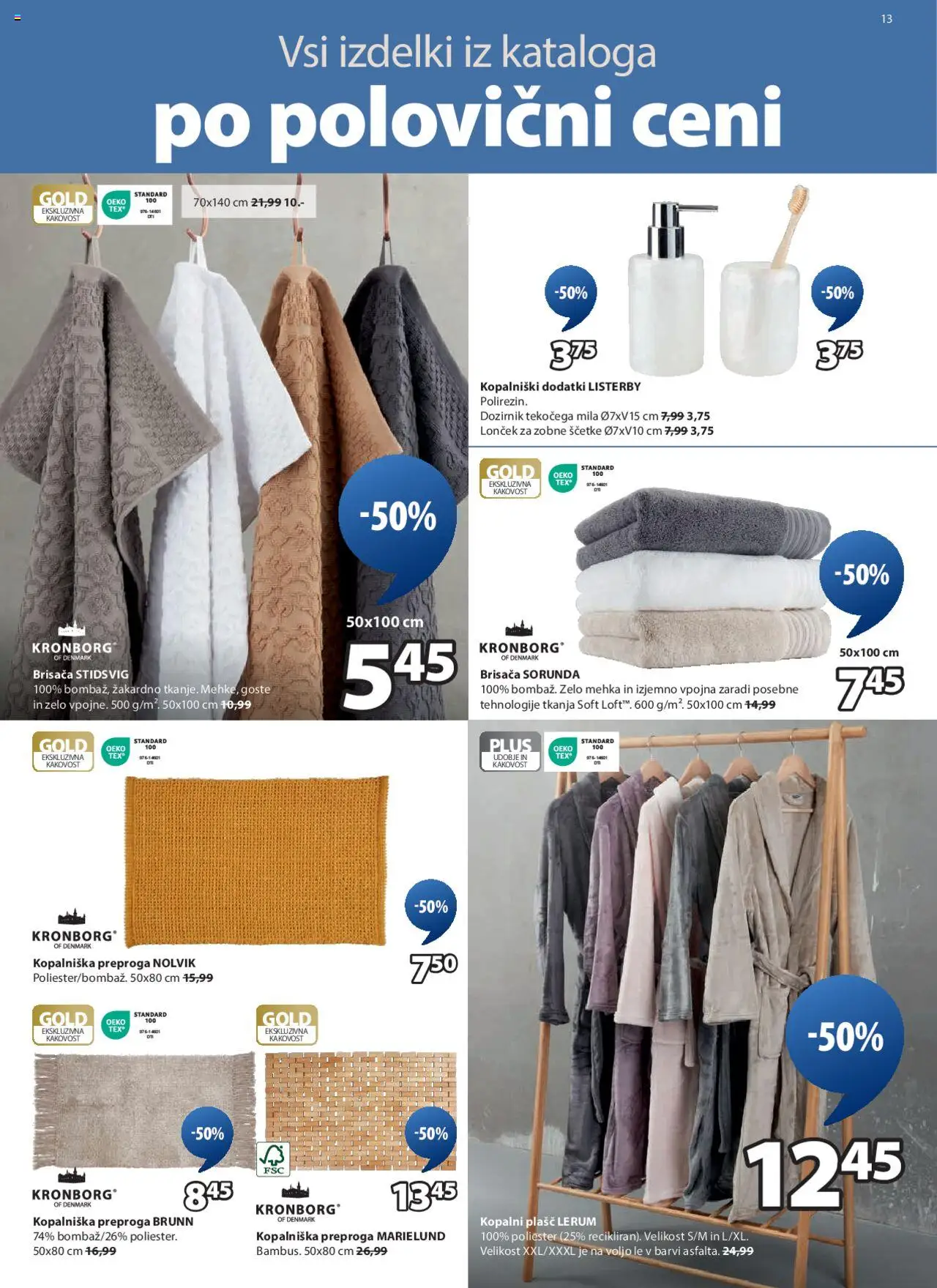 JYSK katalog │ velja od 06.08.2025 | Stran: 13 | Izdelki: Pregrinjalo, Prevleka, Odeja, Preproga