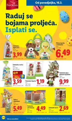 Čokoladna uskršnja jaja, 130 g, razne vrste - Pregled kataloga iz trgovine Lidl, vrijedi od 16.03.2026 | Stranica: 12 | Proizvodi: Jaja, Šalica