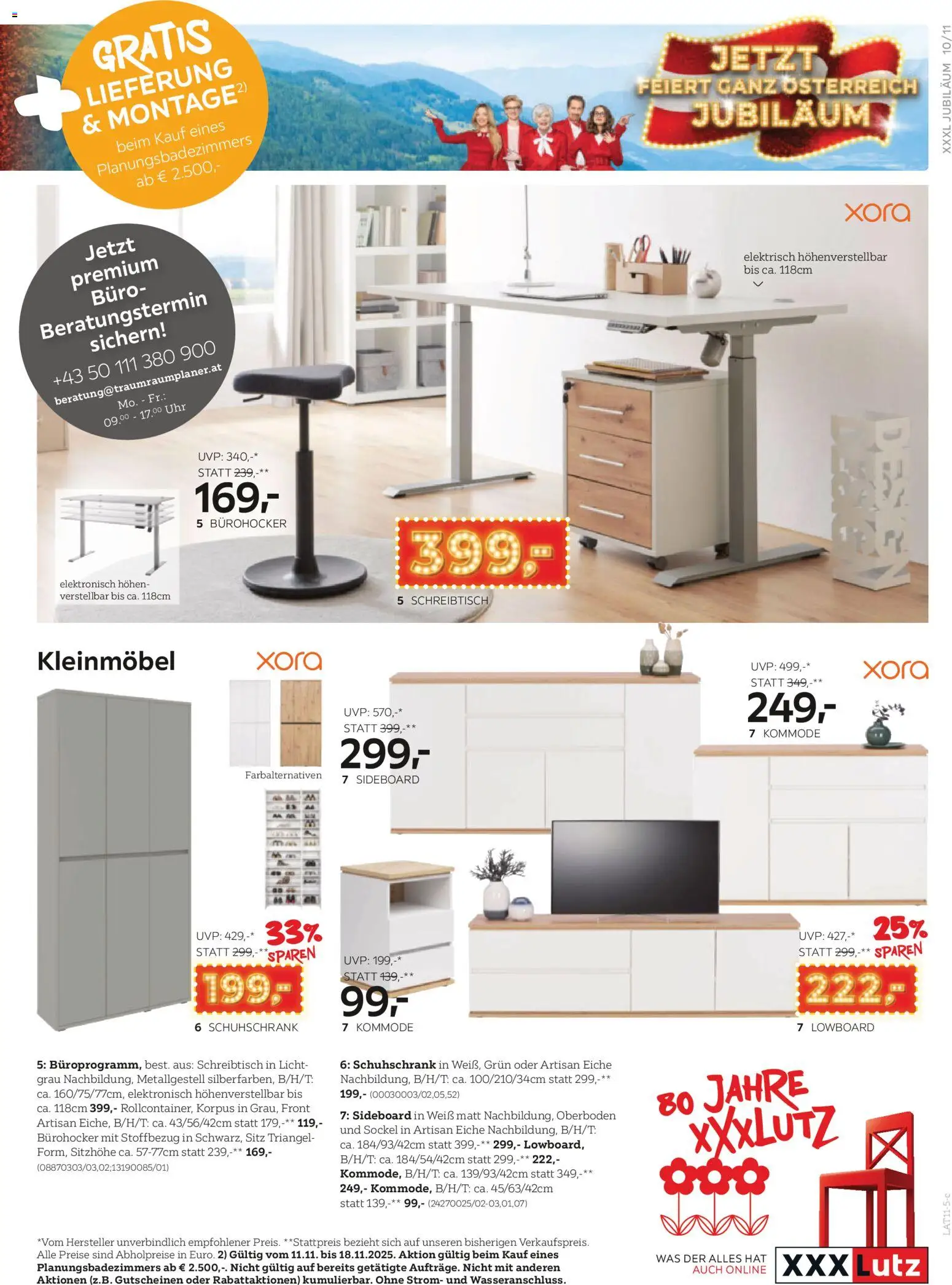 XXXLutz Jubiläums - Joker gültig ab 11.11.2025 | Seite: 11 | Produkte: Uhr, Kommode