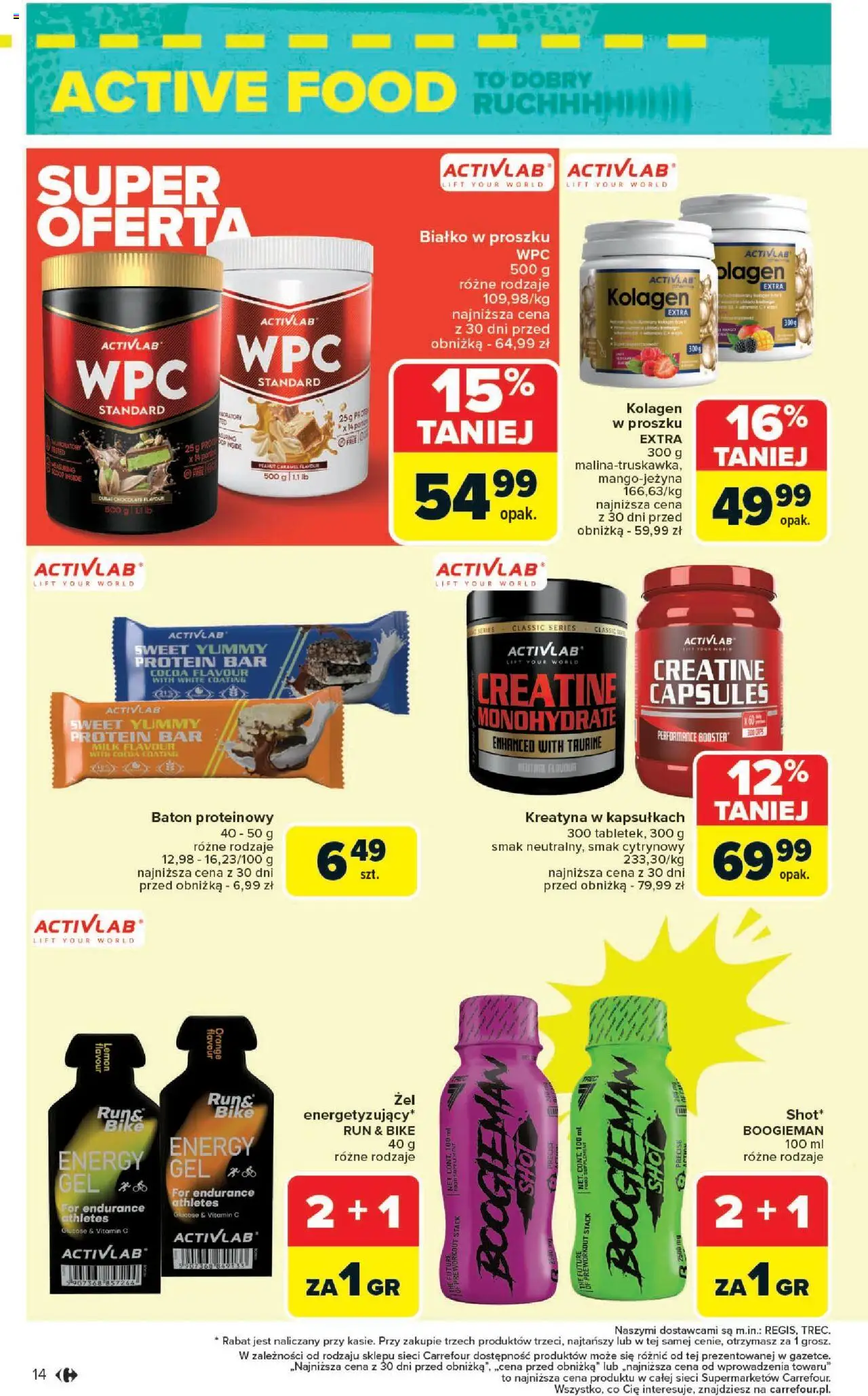 Carrefour Gazetka - Market Zadbać o siebie od 18.08.2025 | Strona: 14 | Produkty: Baton