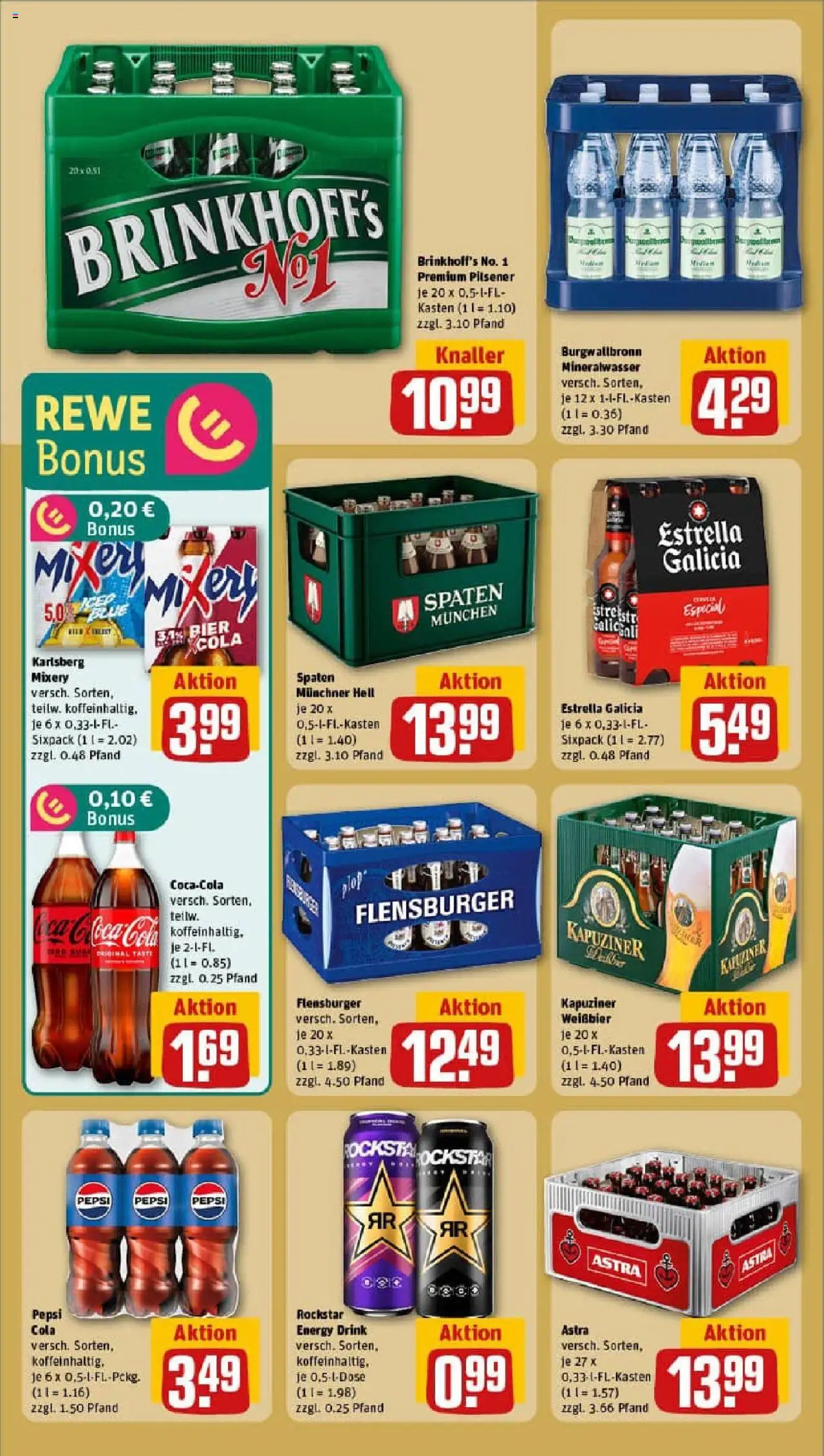 Rewe ihr Kaufpark Prospekt 	 – gültig ab 15.09.2025 | Seite: 18 | Produkte: Coca cola, Bier, Mineralwasser, Flensburger