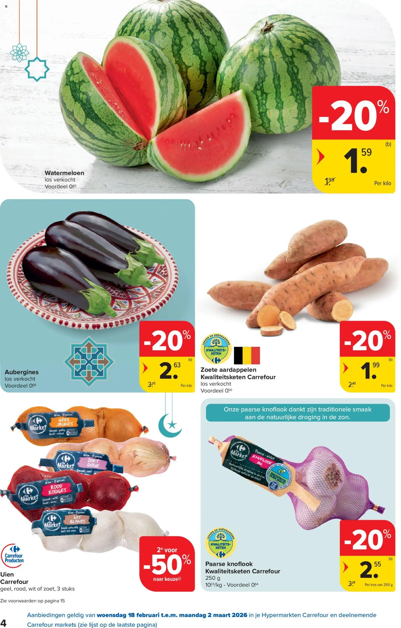 {H1} | Pagina: 4 | Producten: Watermeloen, Knoflook