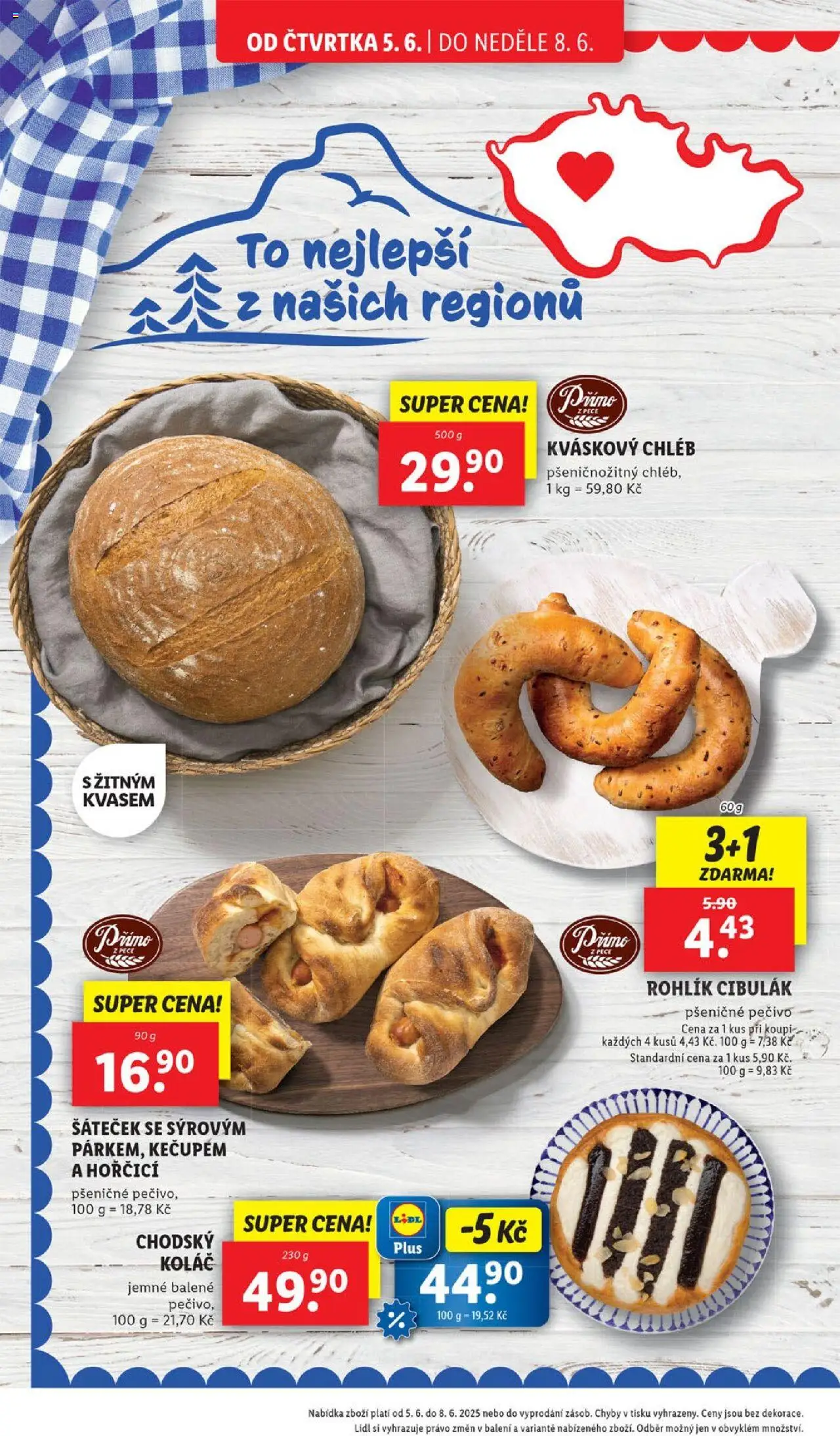 Lidl leták od 05.06.2025 | Strana: 14 | Produkty: Chléb, Kváskový chléb, Rohlík, Pečivo