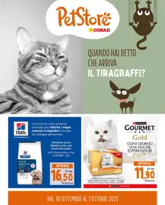 Anteprima del volantino Conad PetStore Lazio catalogo valido a partire dal 10.09.2025