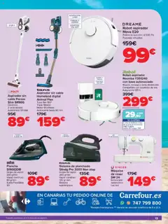 Carrefour folleto │ válido desde el 07.07.2025 | Página: 13 | Productos: Smartphone, Plancha, Robot, Máquina de coser