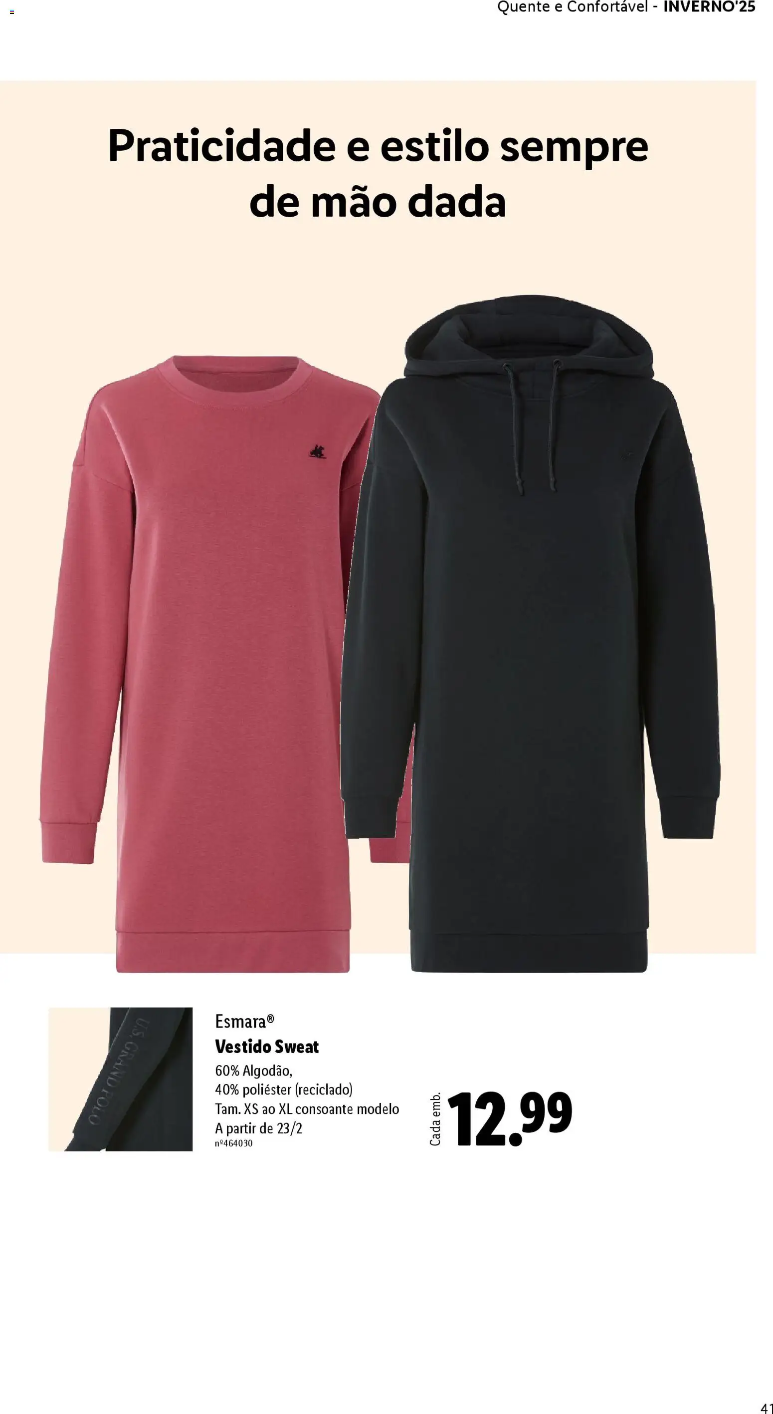 Lidl folheto │ válido de 01.12.2025 | Página: 41 | Produtos: Vestido