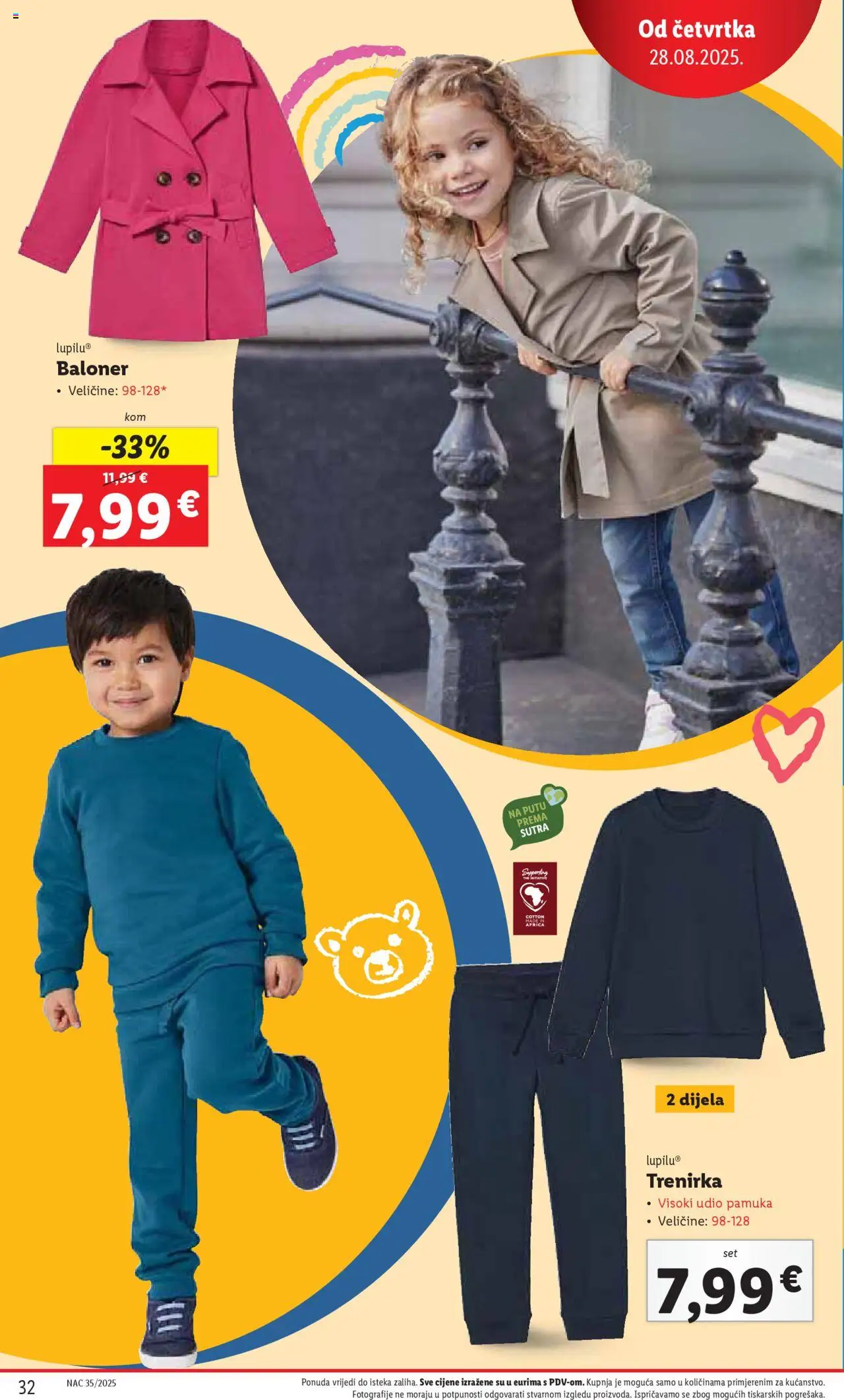 Lidl katalog | vrijedi od 25.08.2025 | Stranica: 32 | Proizvodi: Trenirka