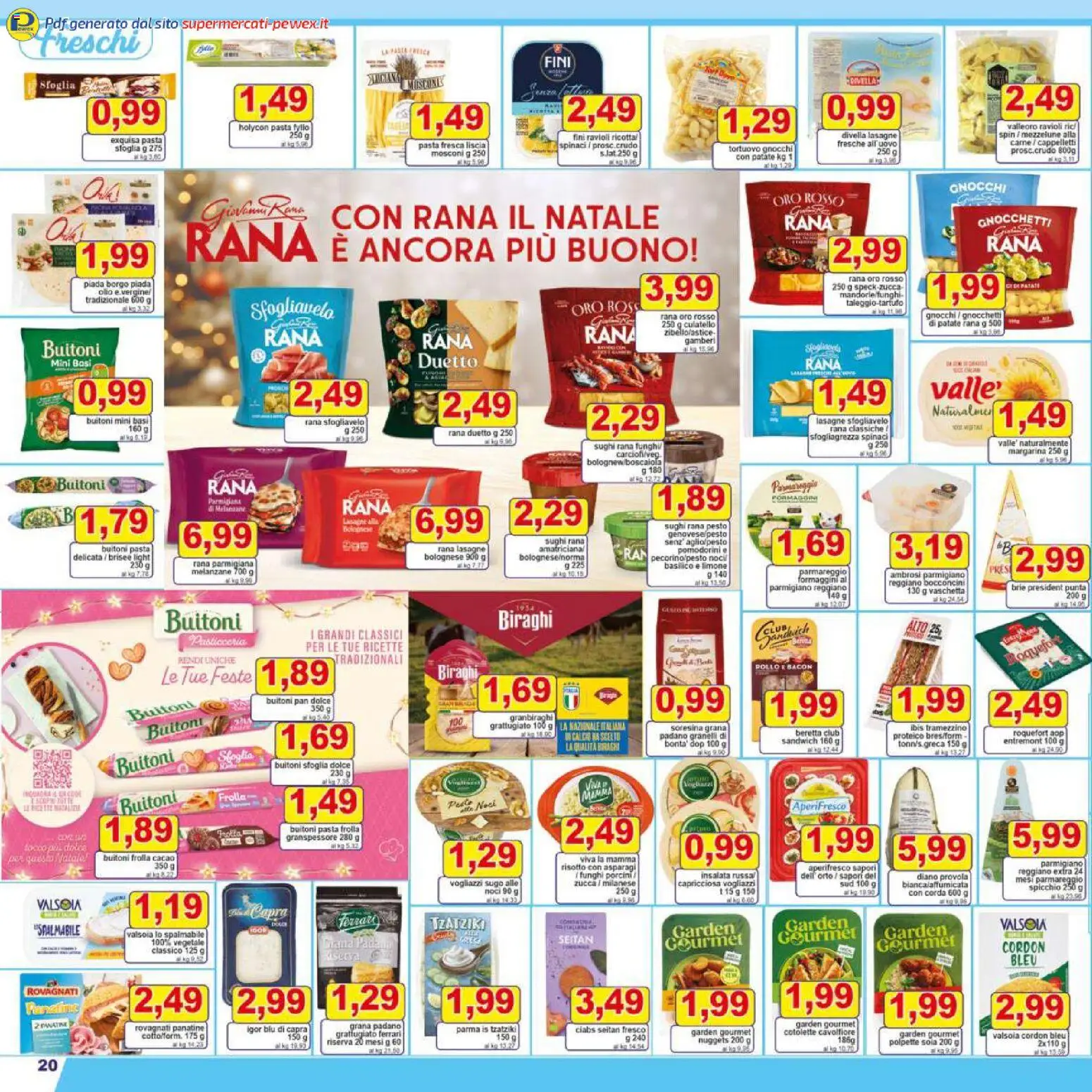 Volantino Pewex del 16.12.2025 | Pagina: 20 | Prodotti: Basilico, Cacao, Tramezzino, Gnocchetti