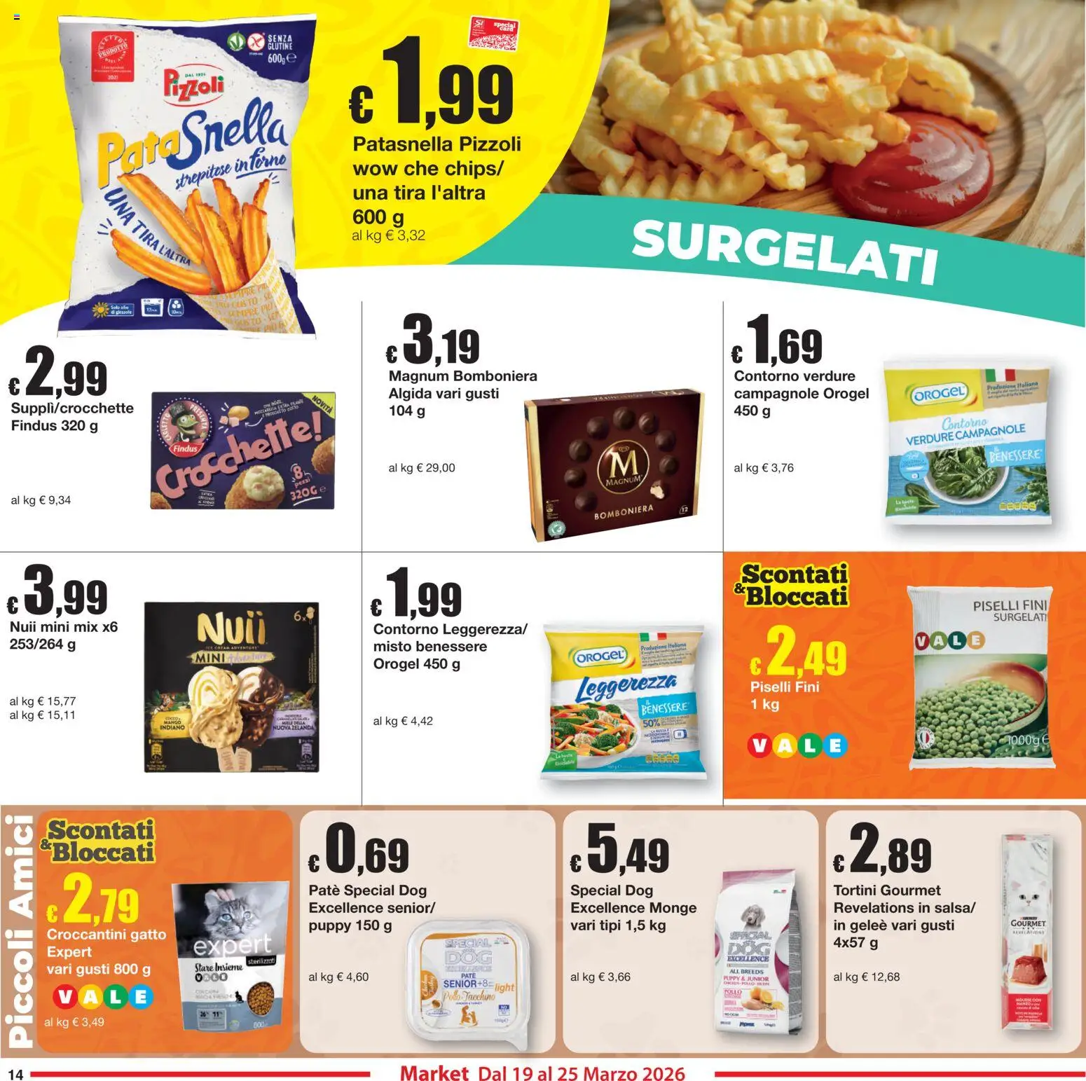 Volantino Sì con Te del 19.03.2026 | Pagina: 14 | Prodotti: Pollo, Verdure, Mango, Crocchette