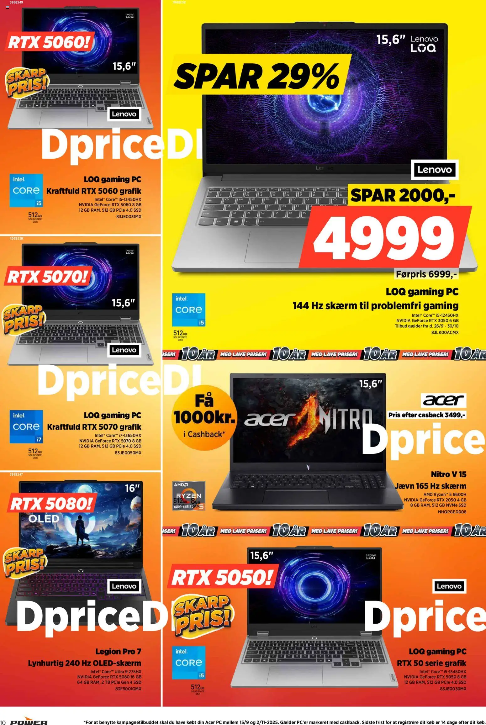 Power tilbudsavis – gyldig fra 24.10.2025 | Side: 10 | Produkter: Skærm, Disk, PC, SSD