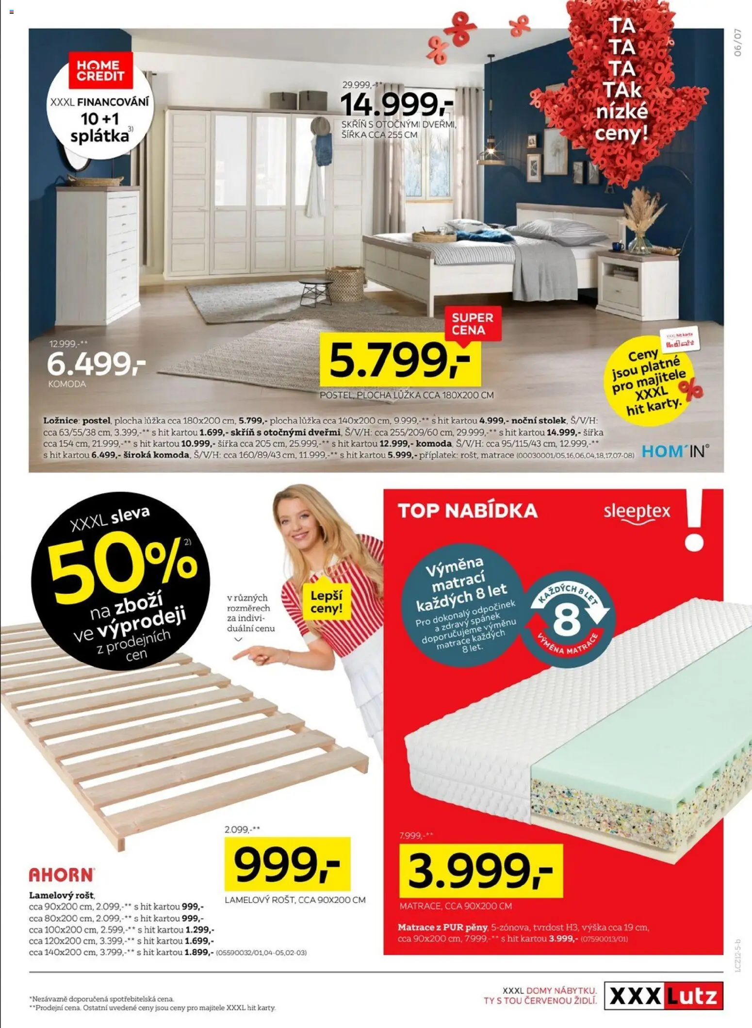 XXXLutz leták od 27.12.2025 | Strana: 8 | Produkty: Matrace, Komoda, Skříň