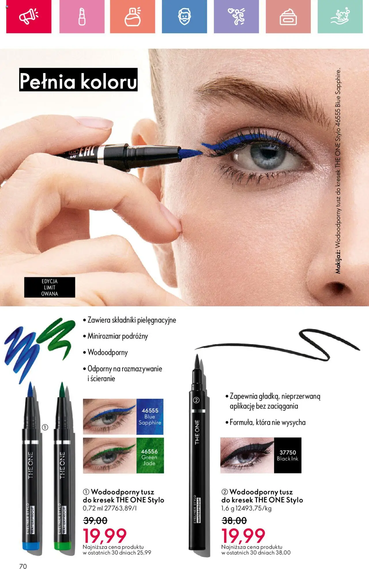 Oriflame Katalog 11 2025 od 27.07.2025 | Strona: 70 | Produkty: Makijaż, Eyeliner