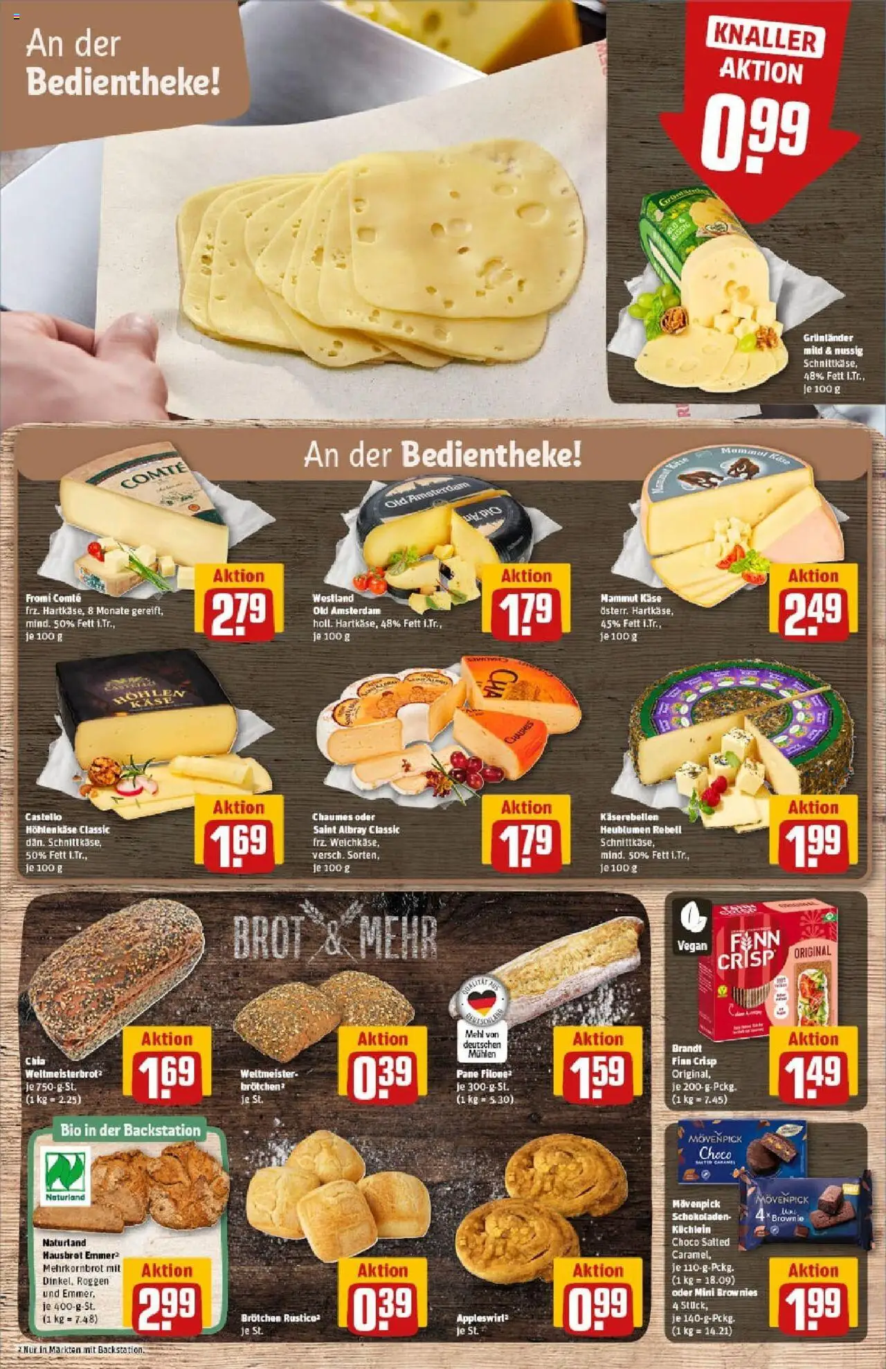 Rewe prospekt Wetzlar	 – gültig ab 13.10.2025 | Seite: 11 | Produkte: Mehl, Käse, Pane, Grunlander