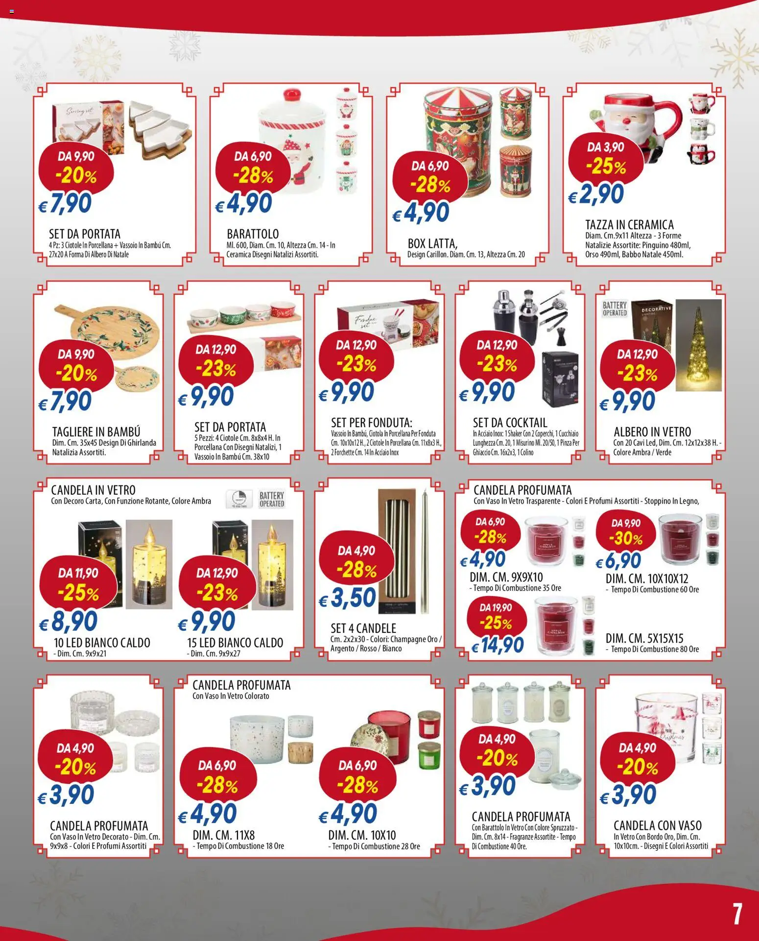 Volantino Famila del 08.12.2025 | Pagina: 7 | Prodotti: Tagliere, Vassoio, Ciotola, Vaso