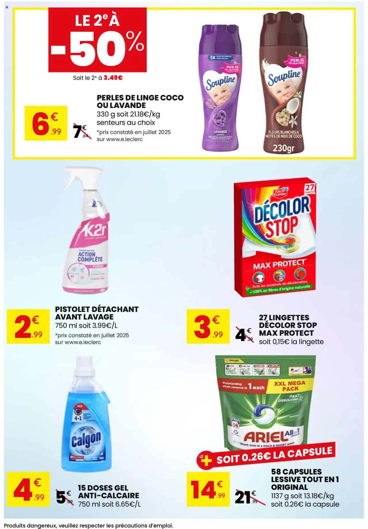  | Page: 9 | Produits: Lavande, Soupline, Détachant, Lessive