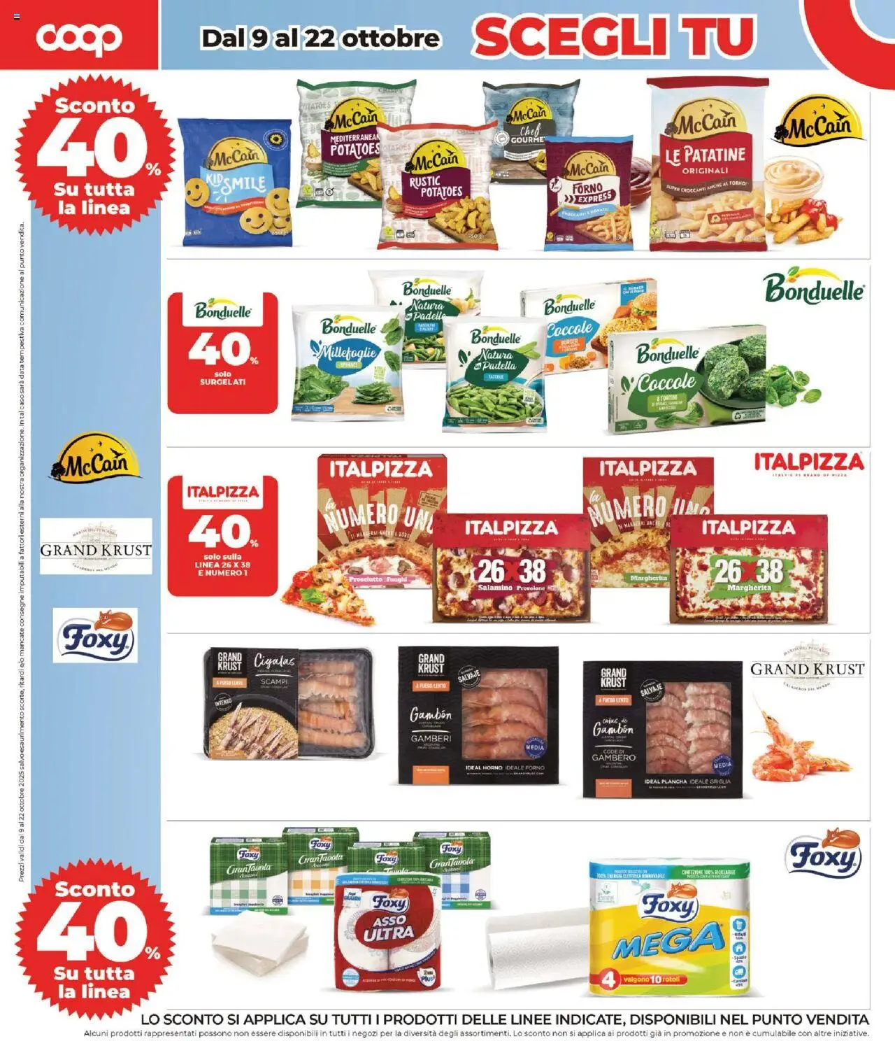 Volantino COOP del 09.10.2025 | Pagina: 6 | Prodotti: Provolone, Gamberi, Data, Forno
