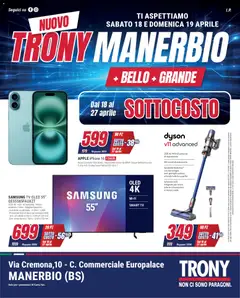 Anteprima del volantino Trony volantino Manerbio  valido a partire dal 18.04.2026