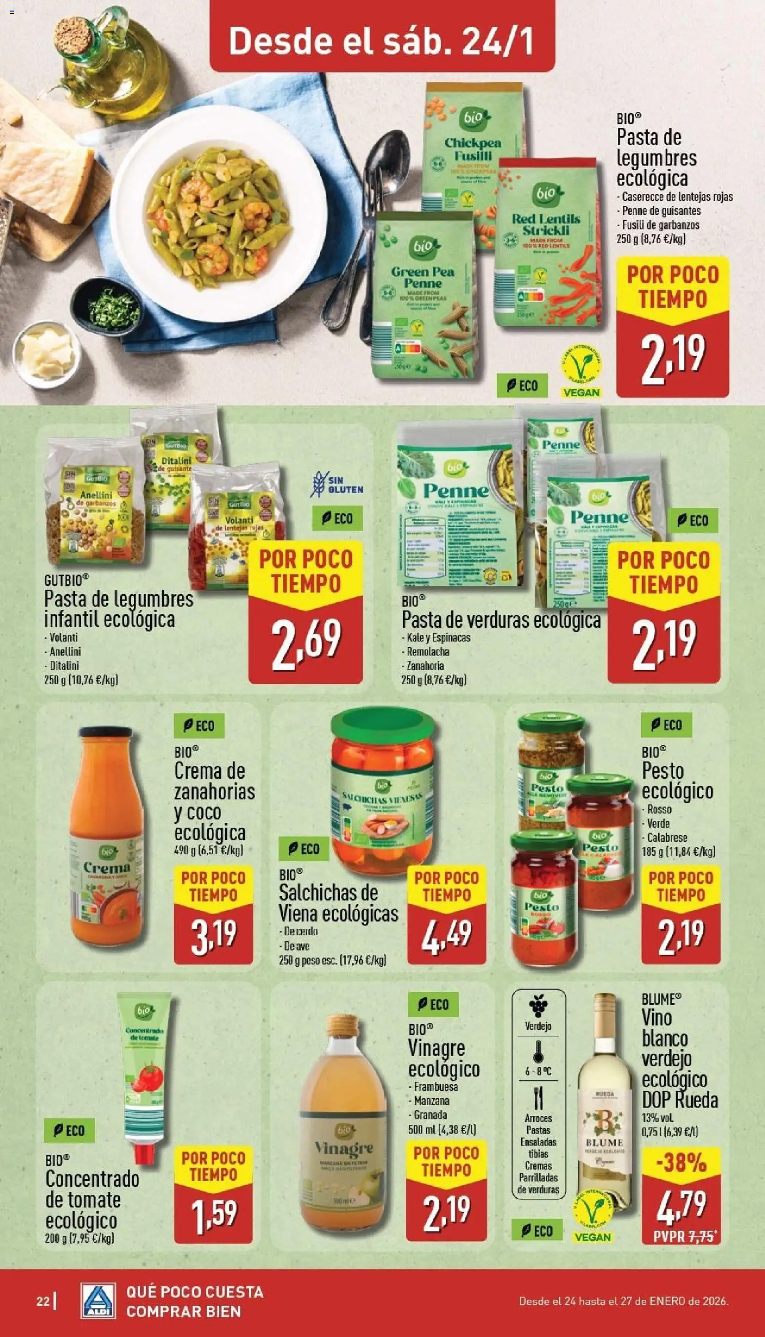 Aldi folleto Baleares │ válido desde el 19.01.2026 | Página: 22 | Productos: Μπριζόλα, Vino, Πορσελάνη, Δεξαμενή