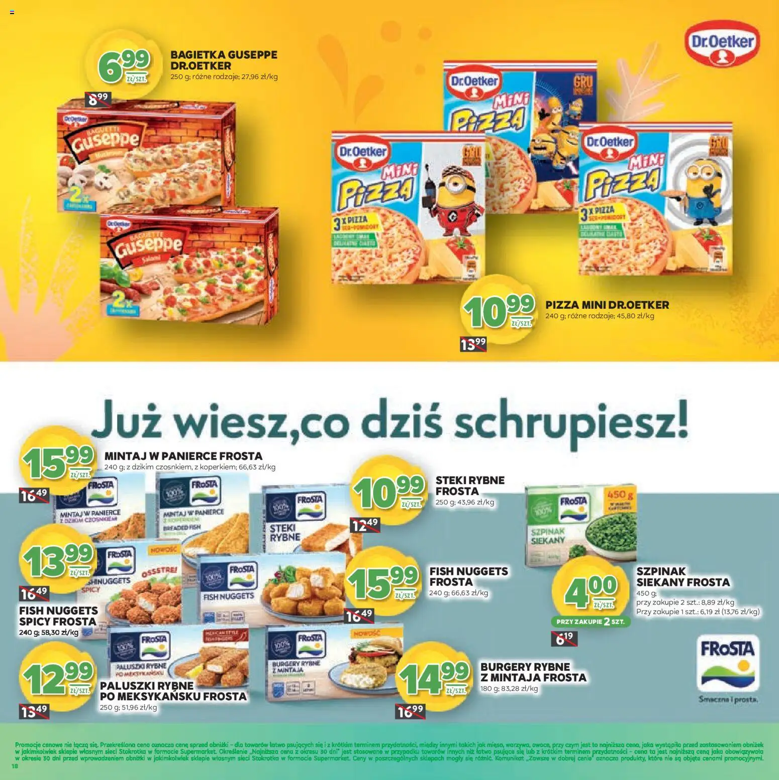 Stokrotka Gazetka - Wiosenne Inspiracje od 26.02.2026 | Strona: 18 | Produkty: Stokrotka, Mini pizza, Szpinak, Pizza