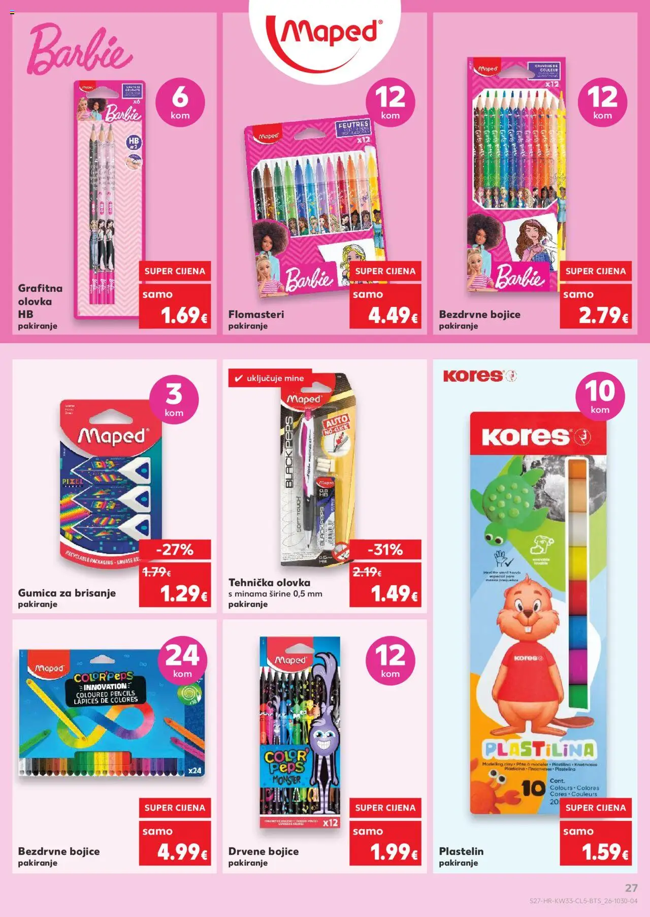 Kaufland HR akciós ujság - amely érvényes a következő dátumtól: 11.08.2025 | Oldal: 27