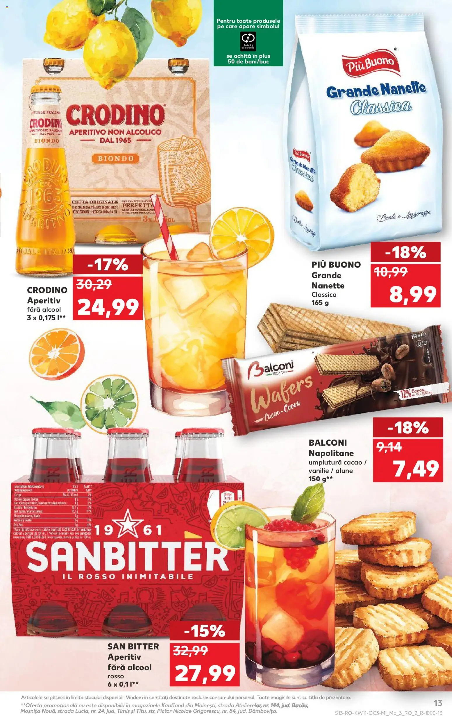 Noul catalog Kaufland – valabil de la 11.03.2026 | Pagină: 13 | Produse: Napolitane, Alune, Cacao