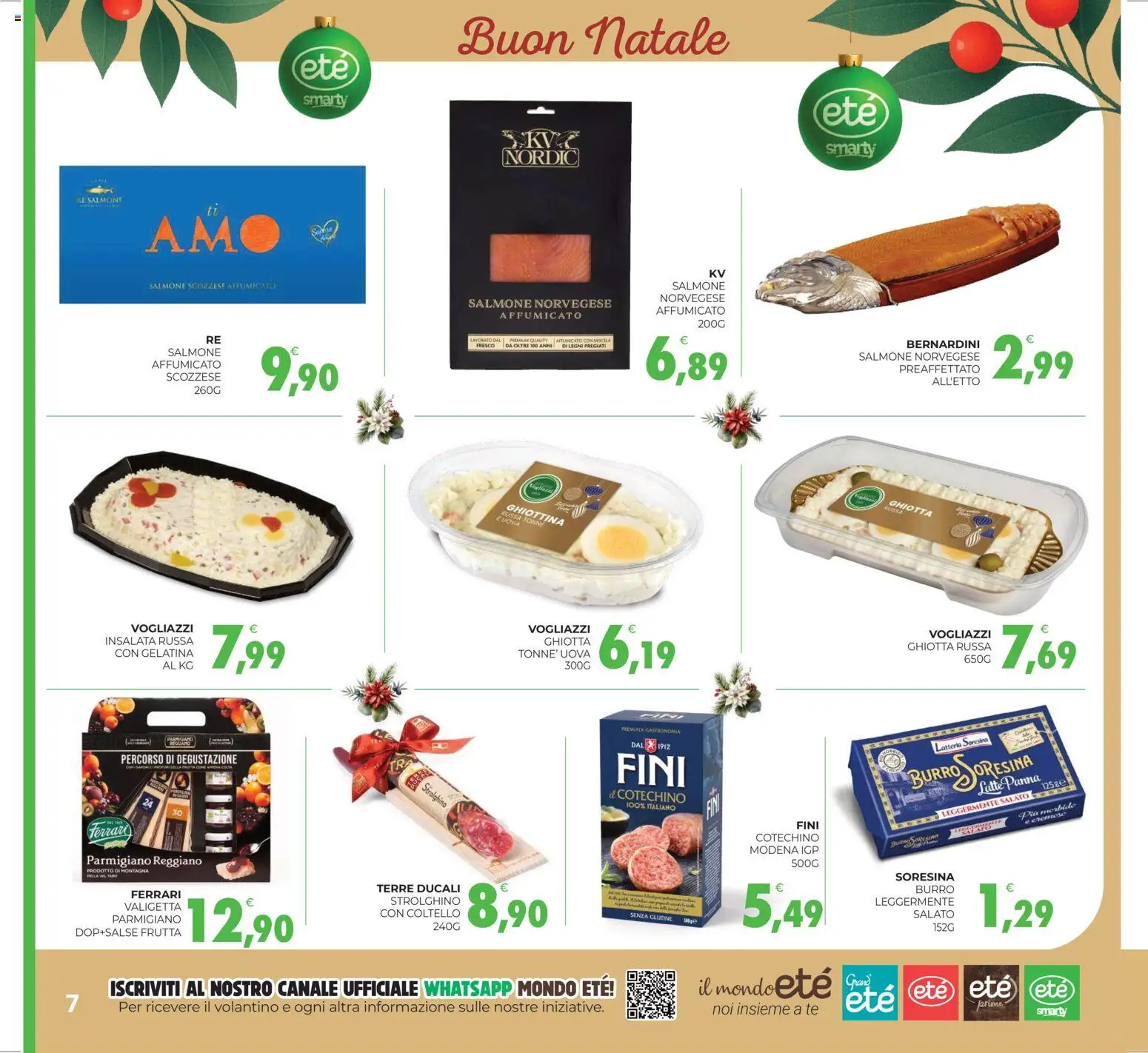 Volantino Eté del 12.12.2025 | Pagina: 7 | Prodotti: Salmone, Tè, Burro, Valigetta