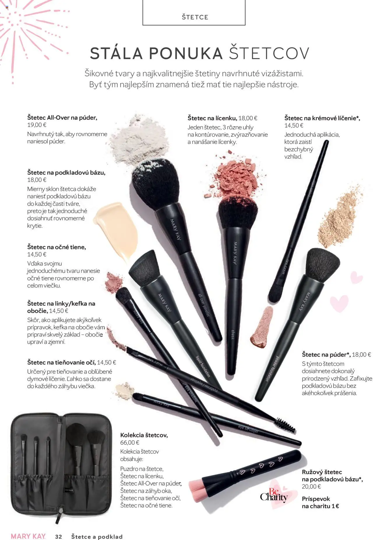 Mary Kay katalóg │ platný od 16.07.2025 | Strana: 32 | Produkty: Púder, Štetec, Očné tiene, Puzdro