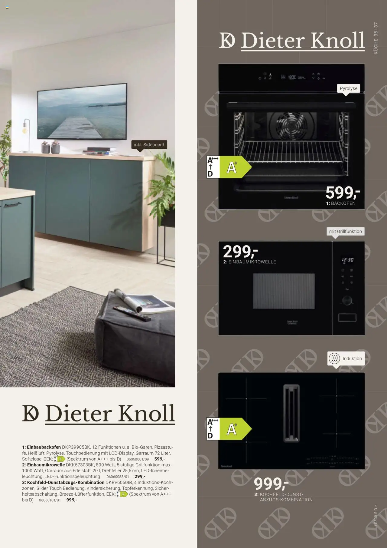 XXXL Lutz Dieter Knoll Spezial - gültig ab dem 04.08.2025 | Seite: 37 | Produkte: Sideboard, Küche, Backofen