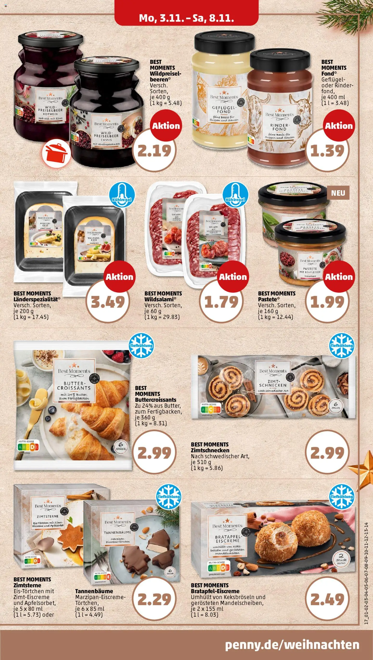 Penny Prospekt 	 – gültig ab 03.11.2025 | Seite: 19 | Produkte: Butter, Käse, Pfeffer, Salami