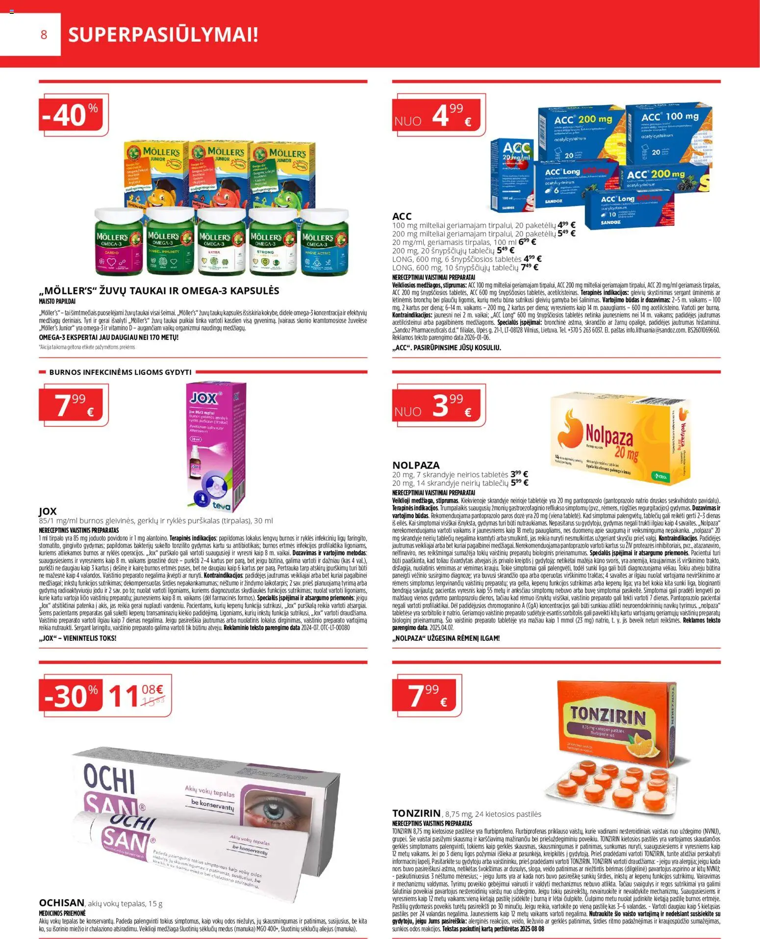 Norfa vaistinė akcijos nuo 01.02.2026 | Puslapis: 8 | Prekių: Aliejus