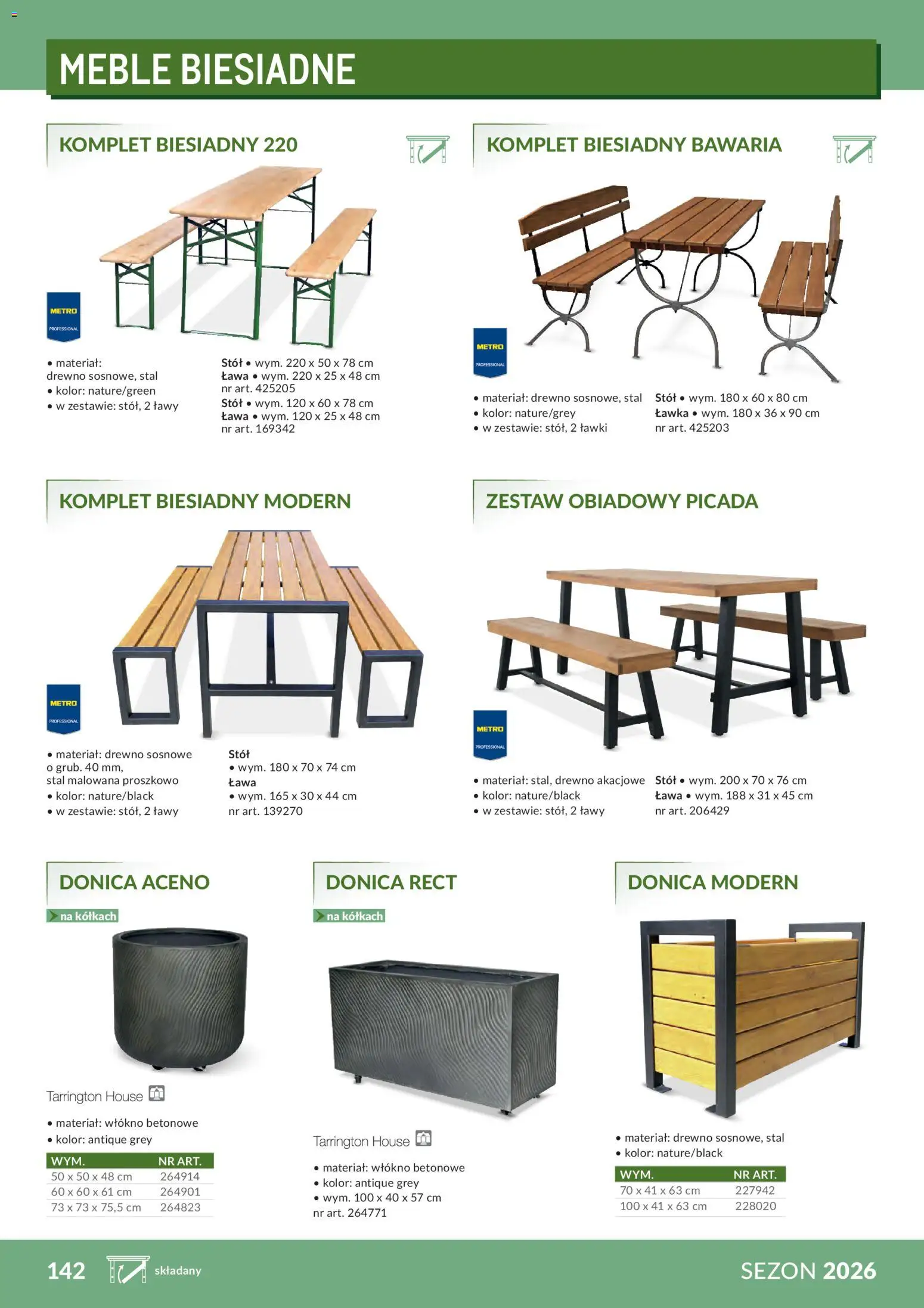 Makro Gazetka - Profesjonalna Gastronomia od 01.02.2026 | Strona: 142 | Produkty: Stół, Zestaw obiadowy