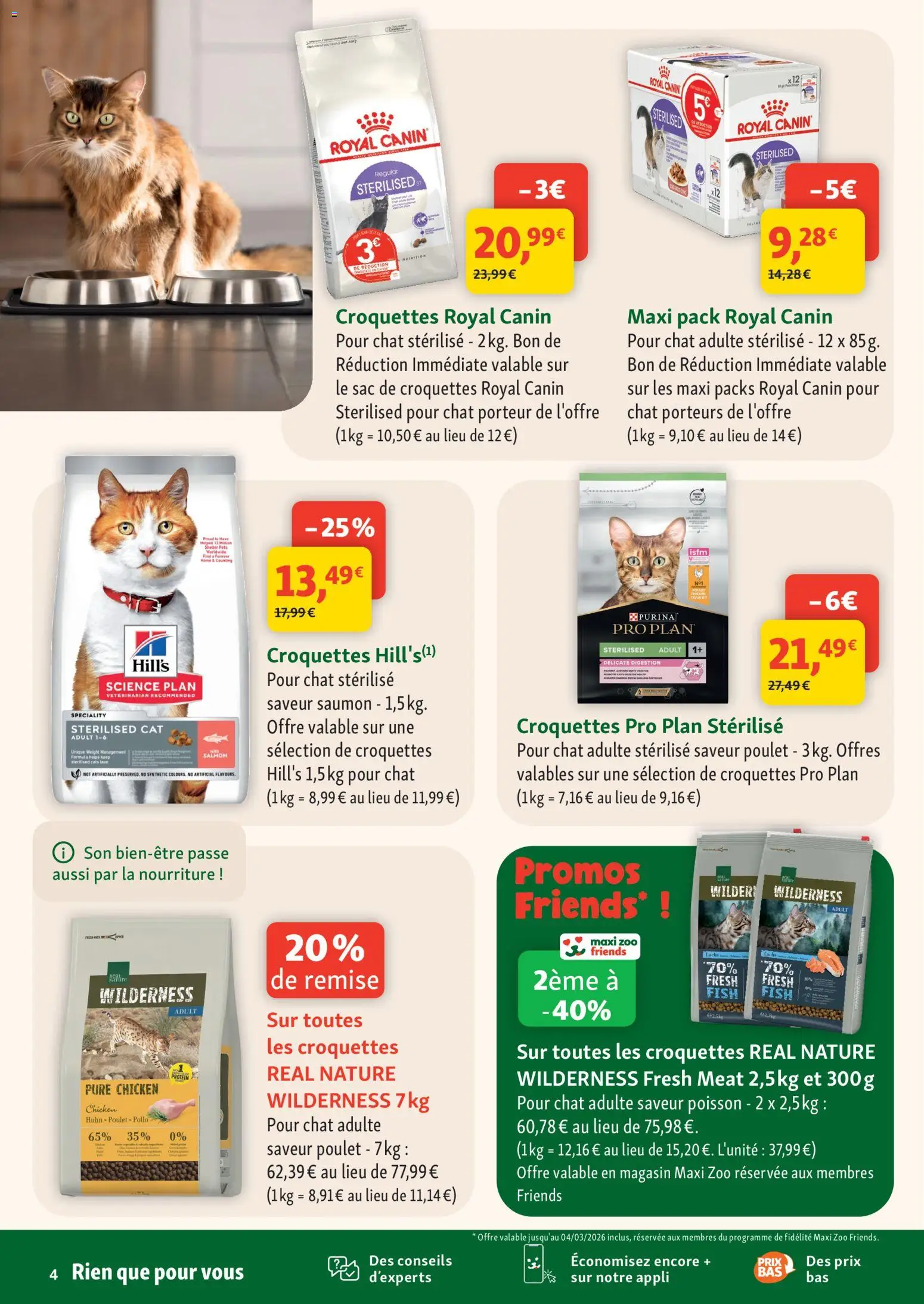 {H1} | Page: 4 | Produits: Sac, Poisson, Croquettes pour chat, Saumon