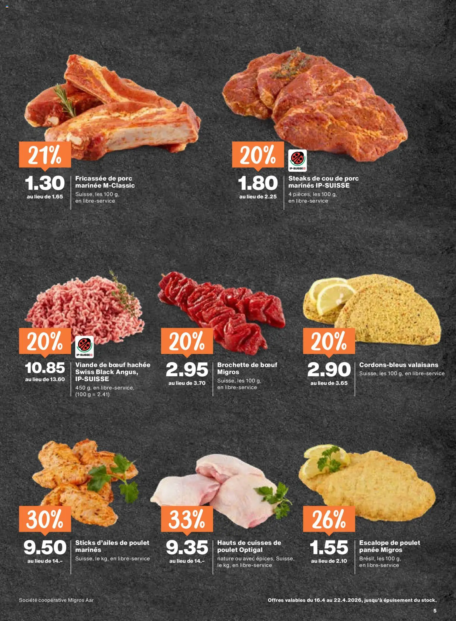 Migros aktionen FR – gültig ab 16.04.2026 | Seite: 5