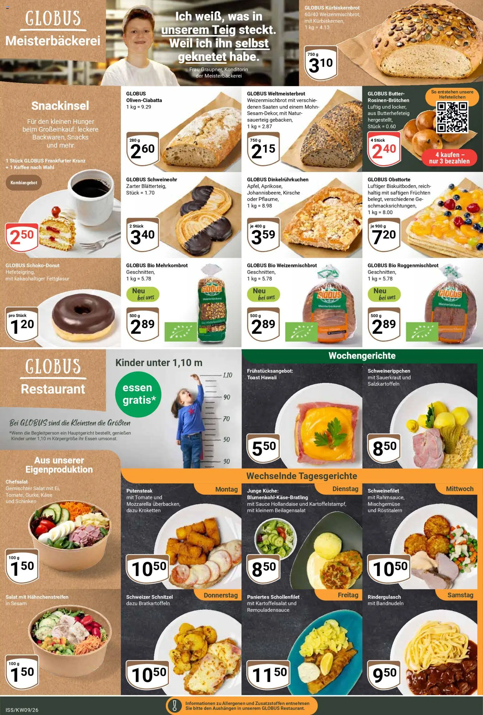Globus Prospekt 	 – gültig ab 23.02.2026 | Seite: 5 | Produkte: Käse, Toast, Schinken, Salat