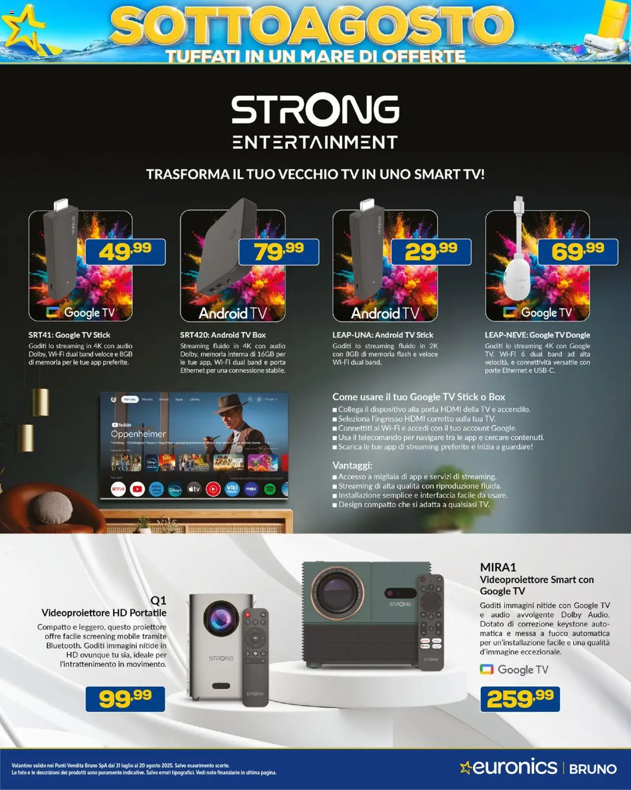 Volantino Euronics del 31.07.2025 | Pagina: 42 | Prodotti: Mobile, smart TV, The, TV