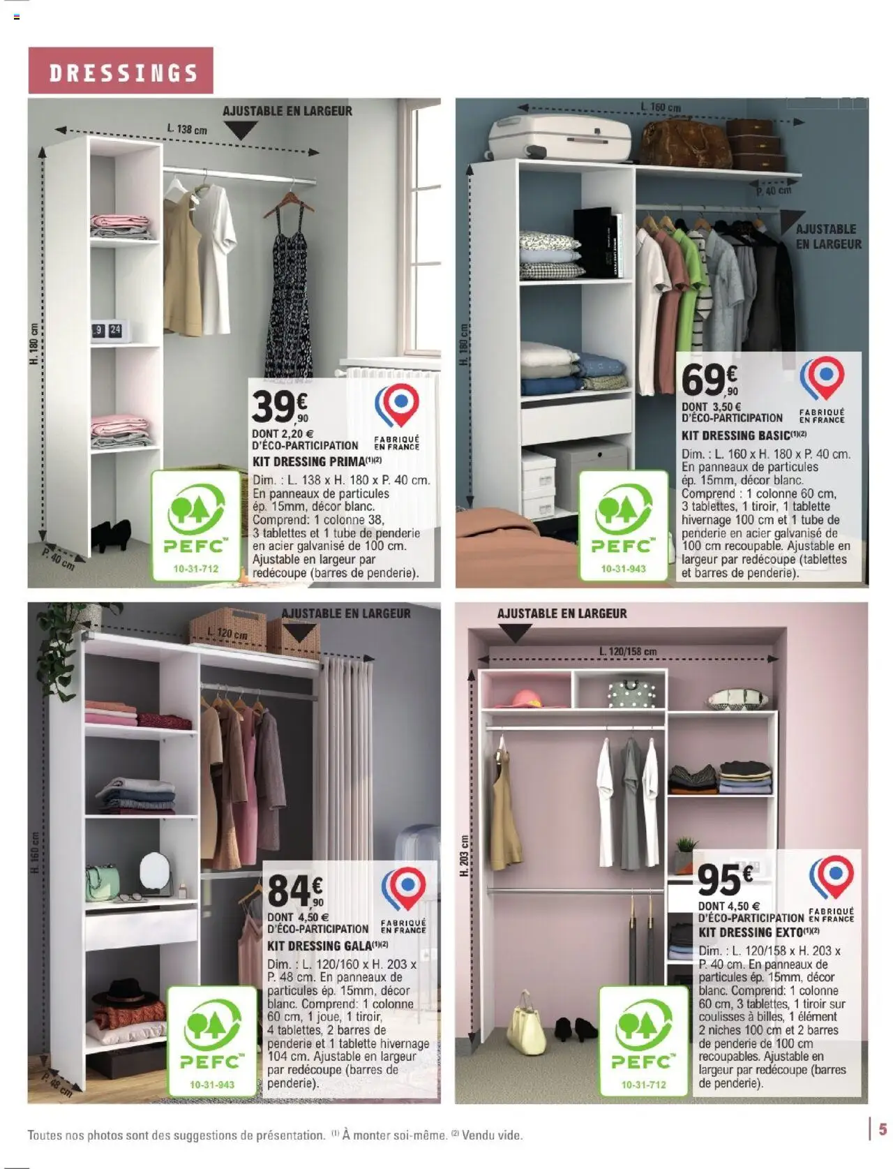  | Page: 5 | Produits: Tablette, Kit dressing, Dressing