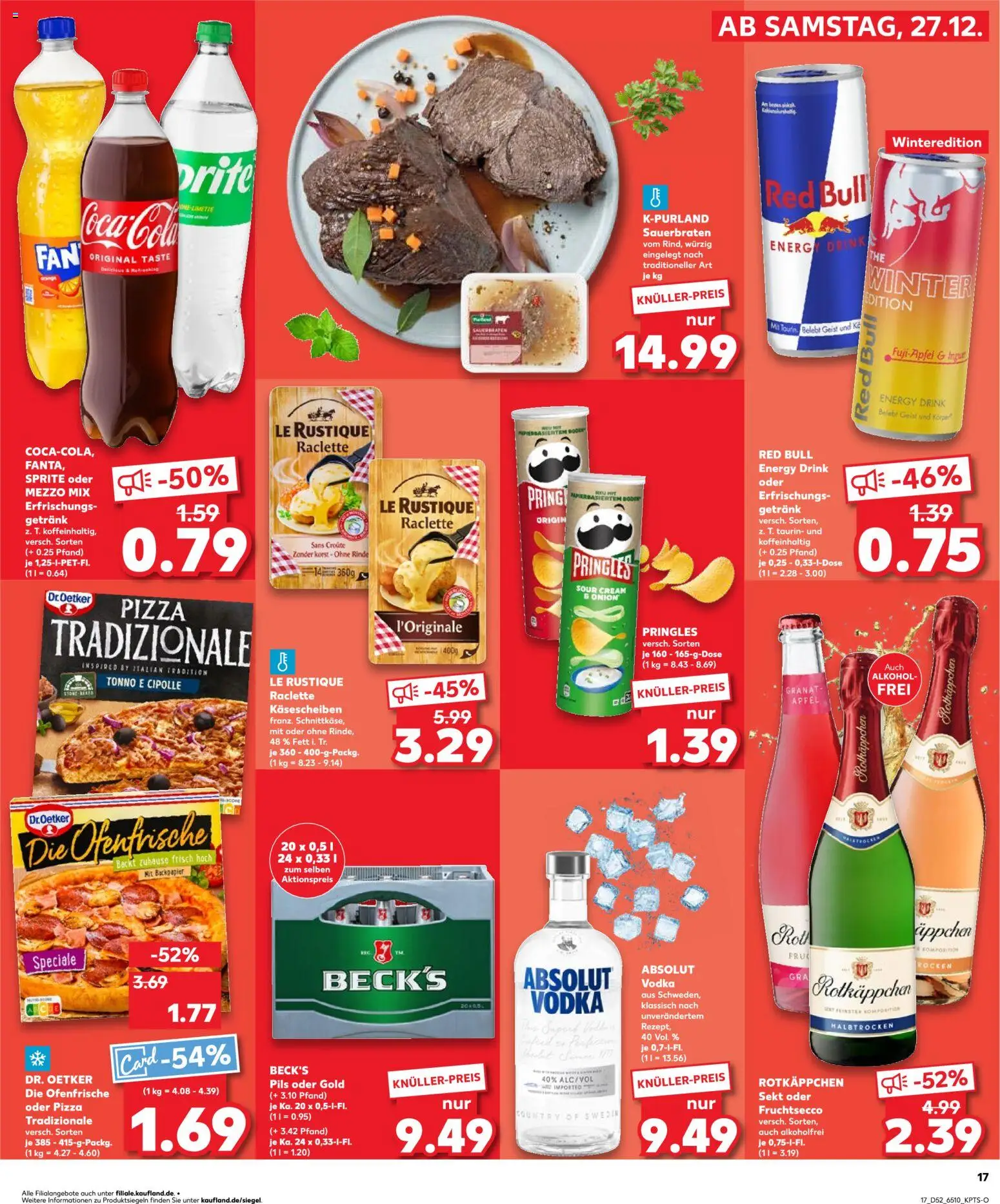 Kaufland prospekt Bremen	 – gültig ab 28.12.2025 | Seite: 17 | Produkte: Red bull, Energy, Pils, Oder mezzo mix