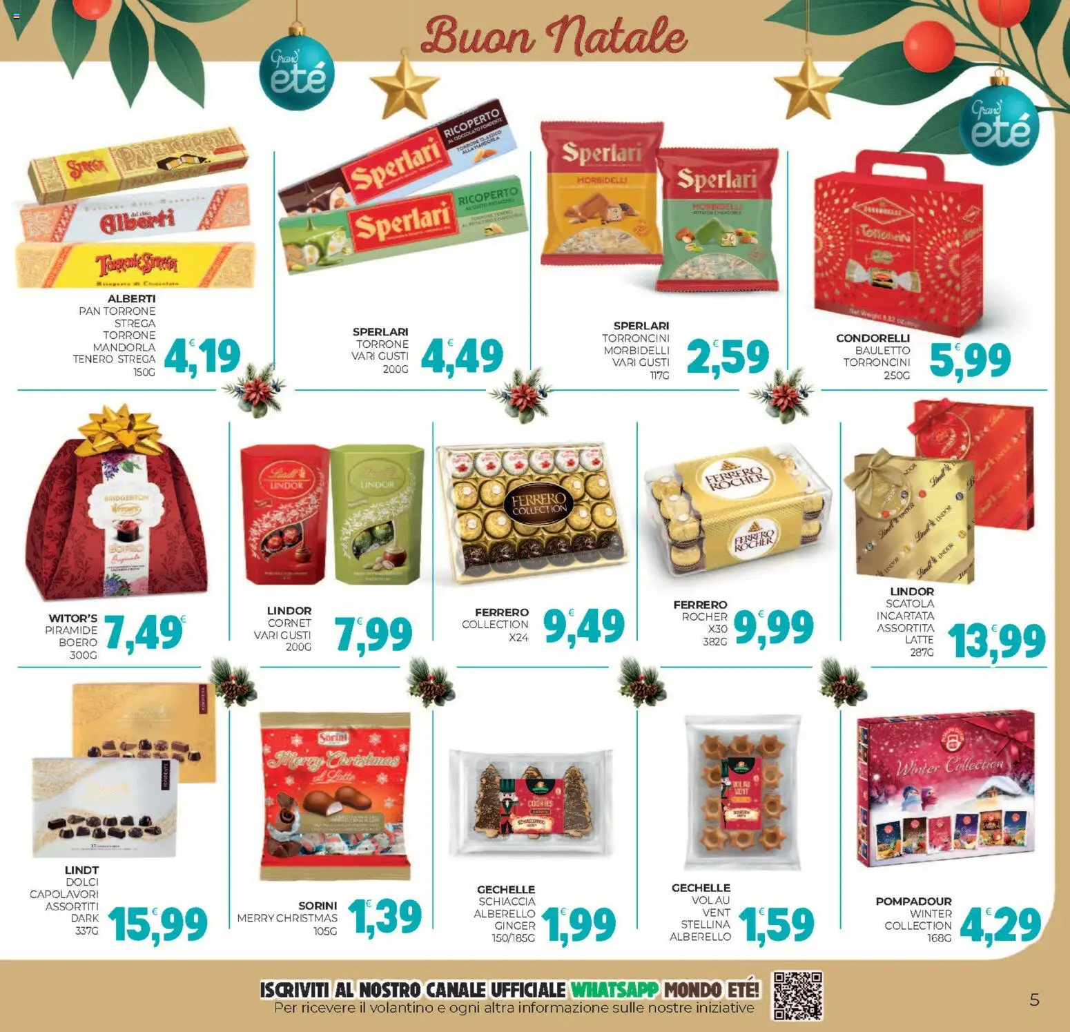 Volantino Eté del 12.12.2025 | Pagina: 5 | Prodotti: Cioccolato, Latte, Torroncini, Scatola