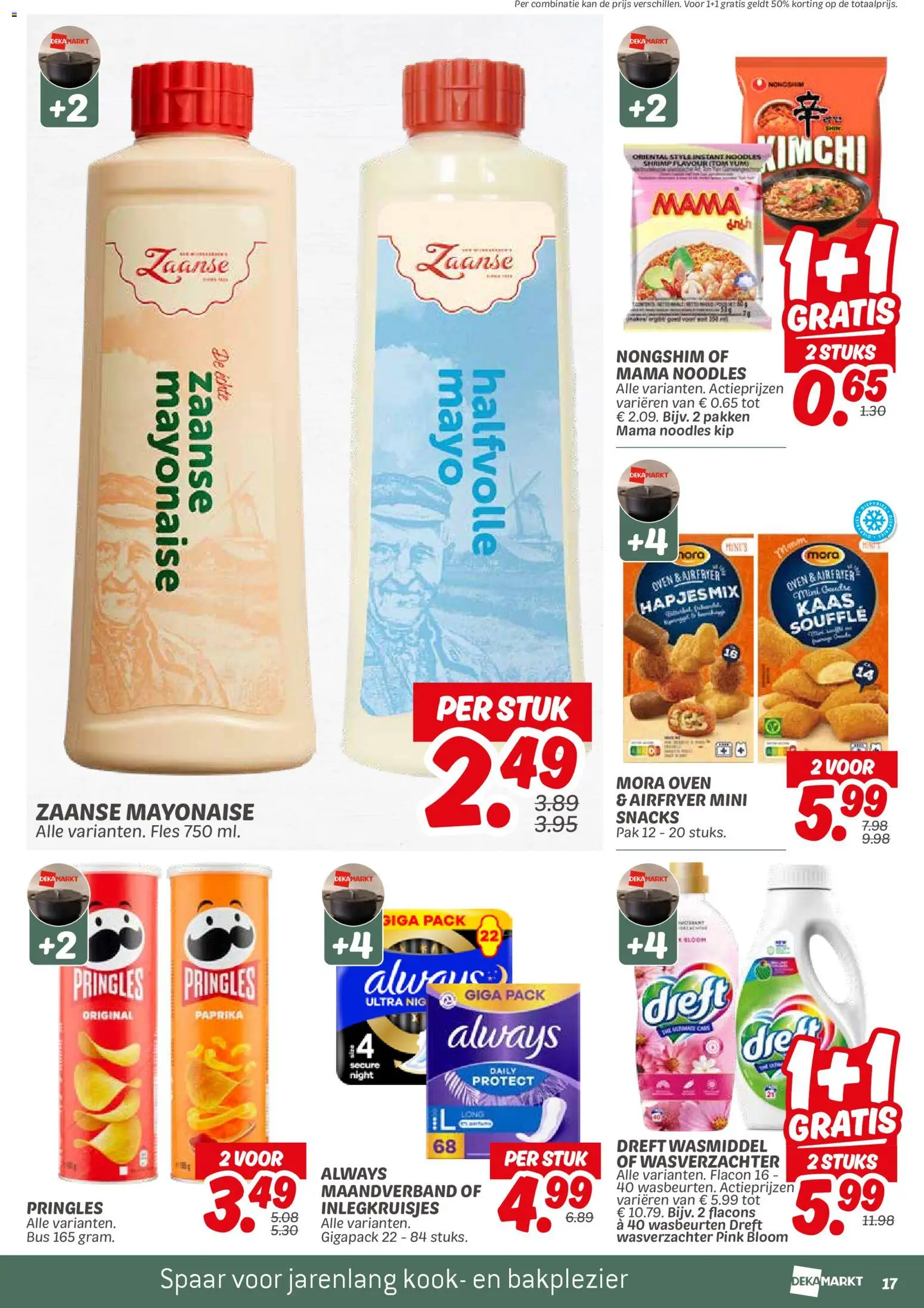 {H1} | Pagina: 19 | Producten: Wasverzachter, Kaas, Fles, Kész piskótalap