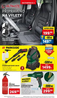 Lidl leták od 17.07.2025 | Strana: 28 | Produkty: Parkside, Ultimate Speed, Vysokotlaký čistič