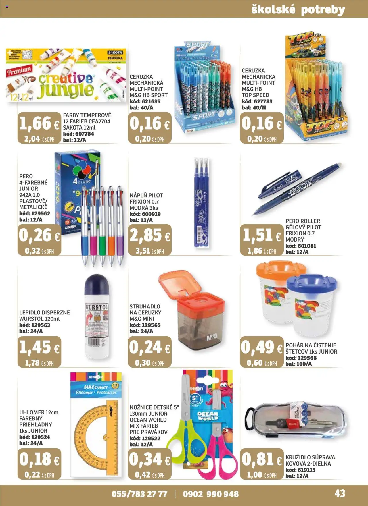 Labaš magazín │ platný od 25.07.2025 | Strana: 43 | Produkty: Strúhadlo, Pero, Ceruzka