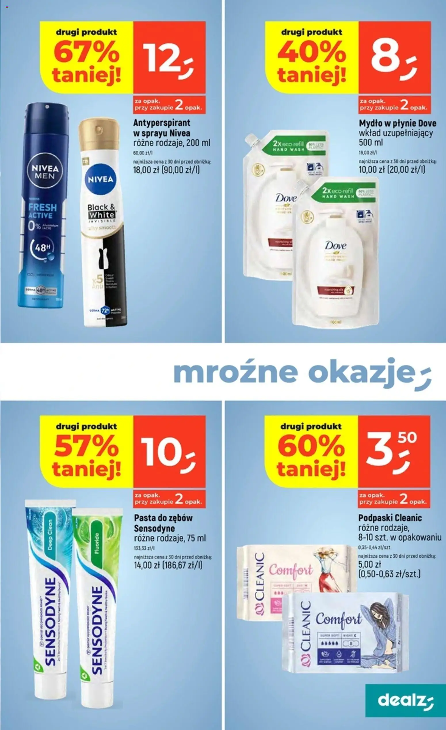 Dealz Gazetka od 30.10.2025 | Strona: 29 | Produkty: Mydło w płynie, Mydło, Antyperspirant, Pasta do zębów