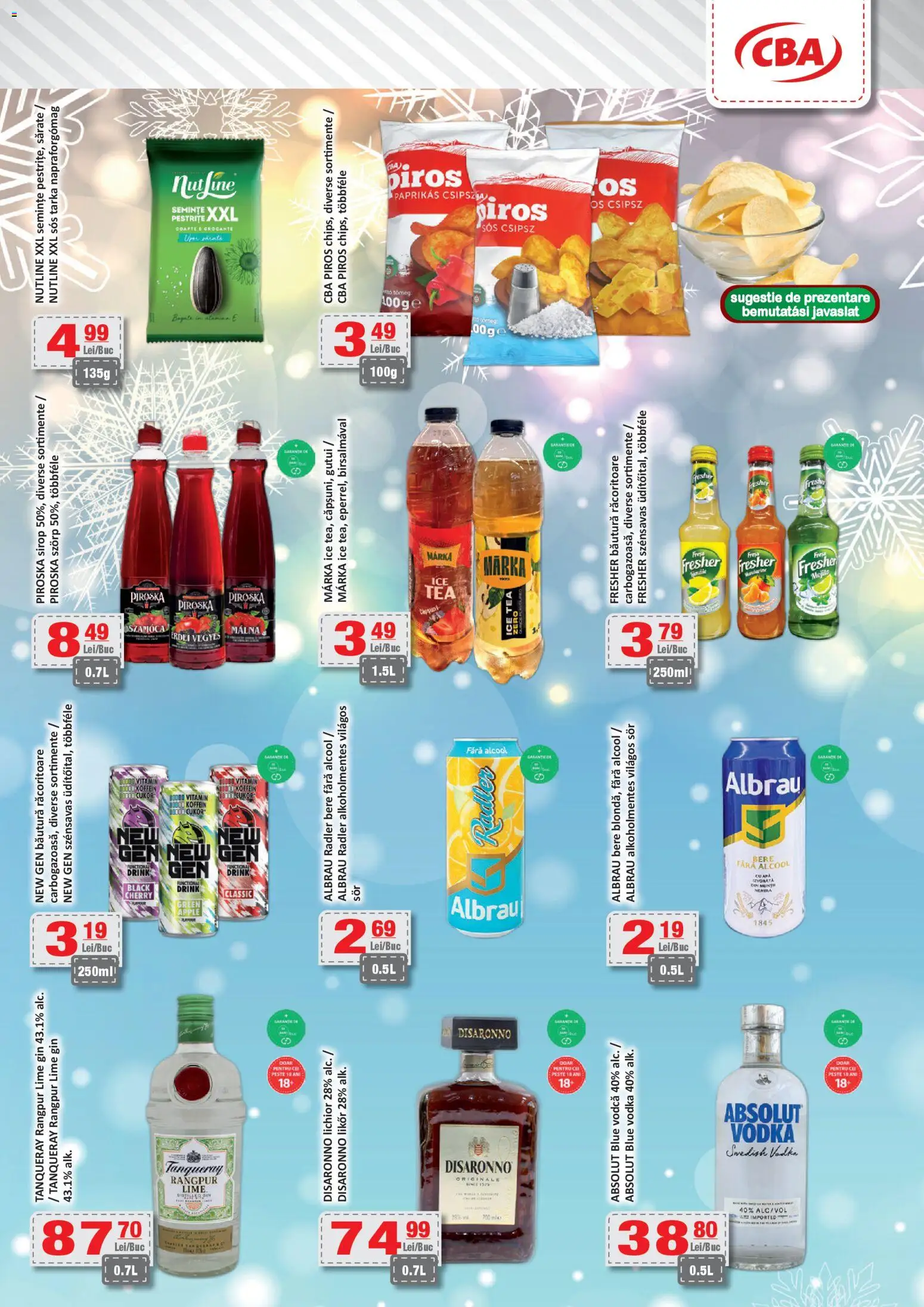 Noul catalog CBA – valabil de la 09.01.2026 | Pagină: 8 | Produse: Semințe, Bere, Gin, Vodka