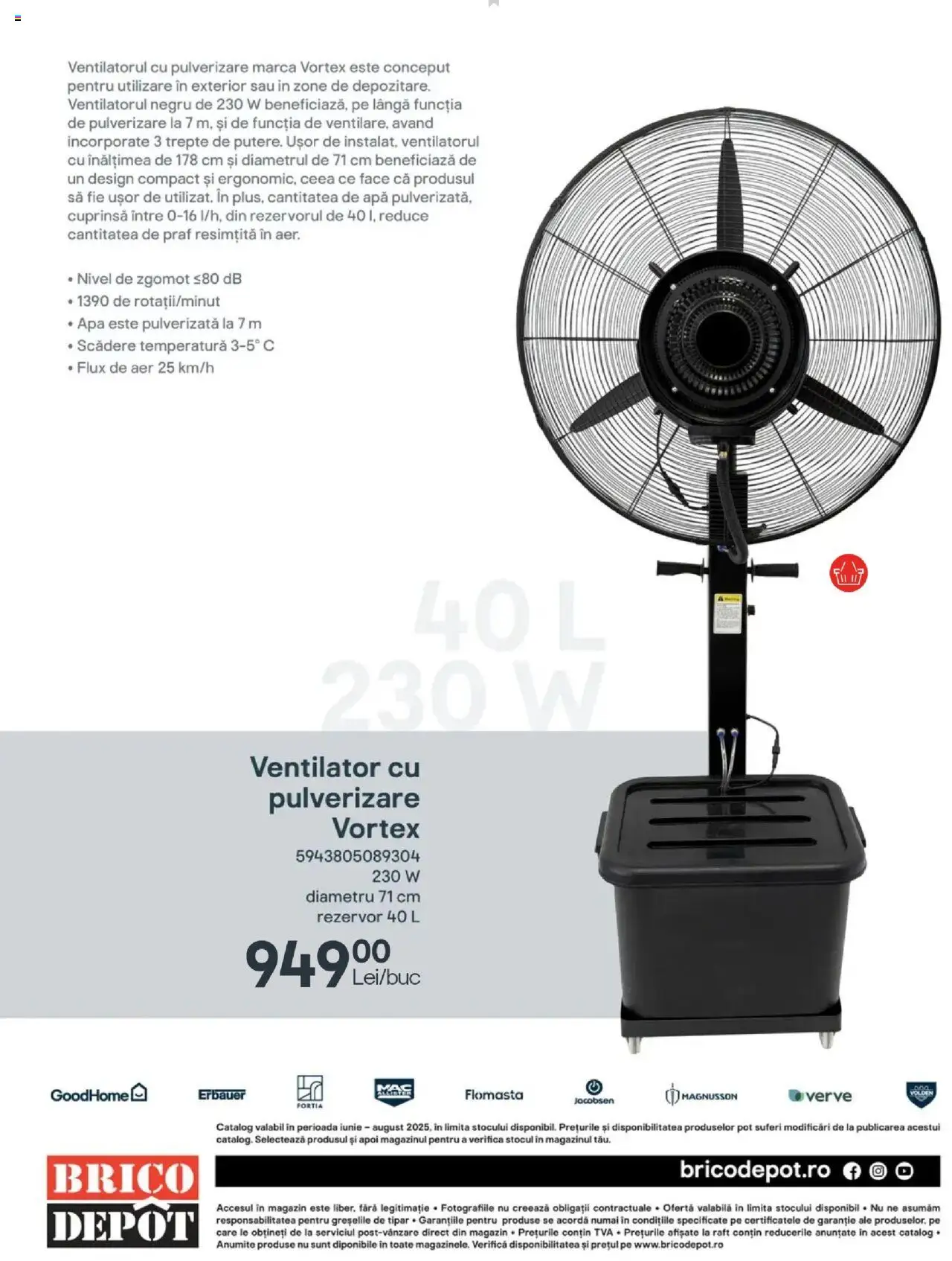 Brico Depot catalog - La Brico te răcorești pe măsură – valabil de la 27.06.2025 | Pagină: 24 | Produse: Ventilator, Raft, Apă