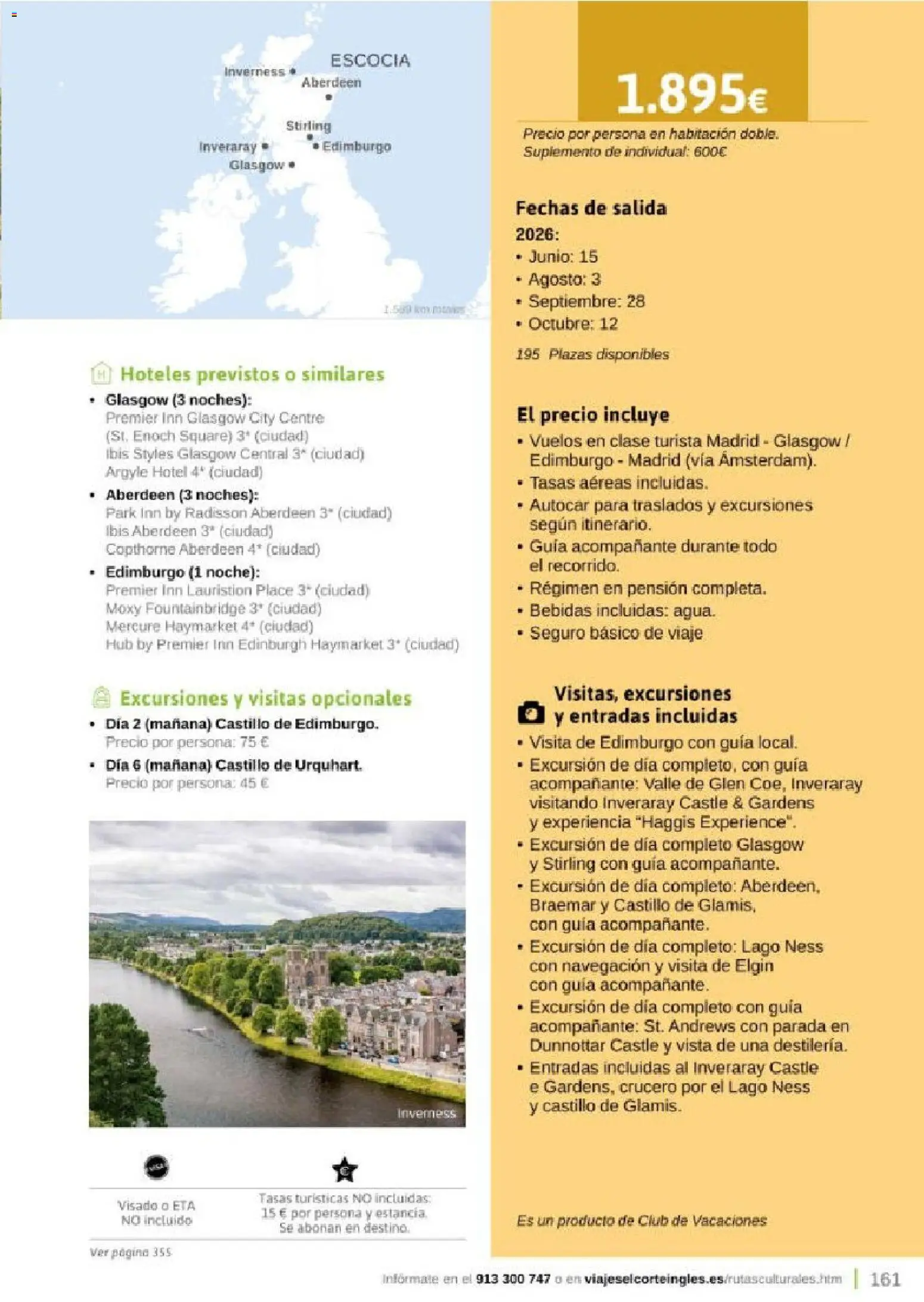 Viajes El Corte Inglés Rutas Culturales de la Comunidad de Madrid │ válido desde el 01.04.2026 | Página: 161 | Productos: Navegación