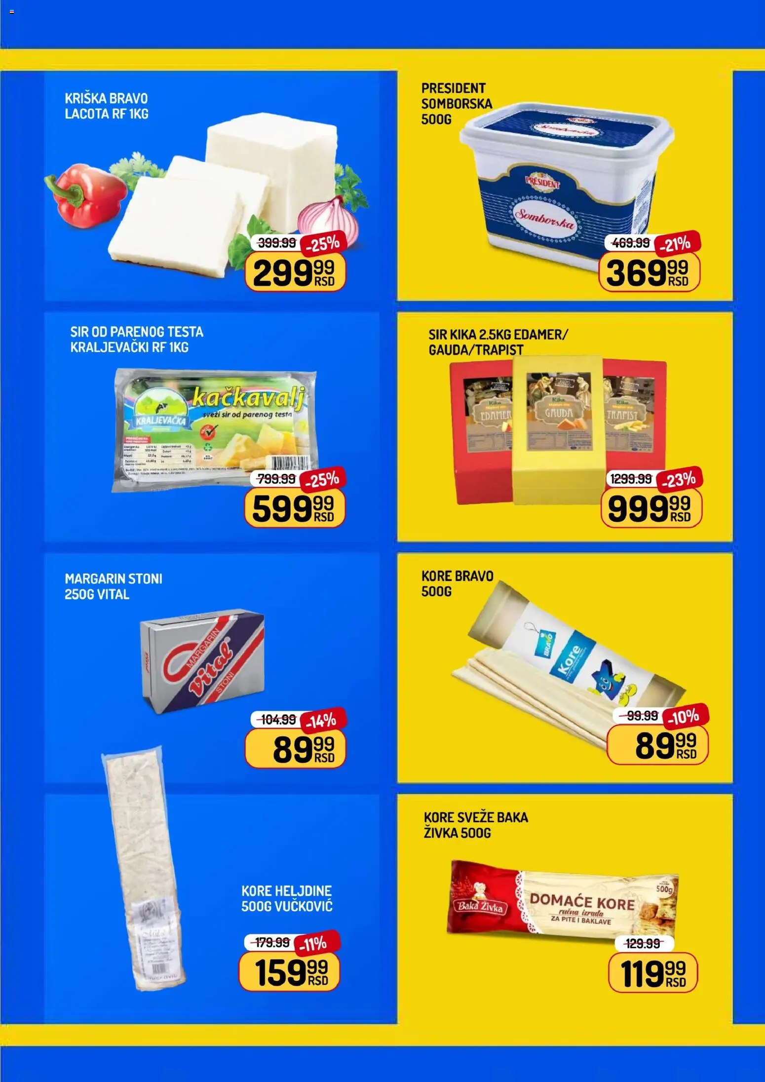 Aman katalog - važi od 24.04.2026 | Strana: 9 | Proizvode: Edamer, Margarin, Sir, Kačkavalj