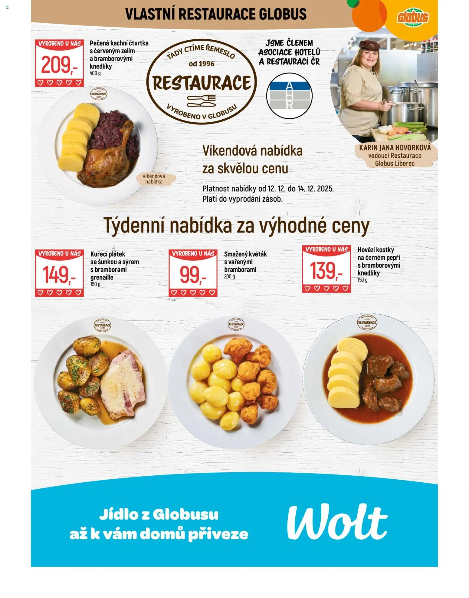 Globus leták - Liberec od 10.12.2025 | Strana: 5 | Produkty: Hovězí, Globus, Květák, Kostky